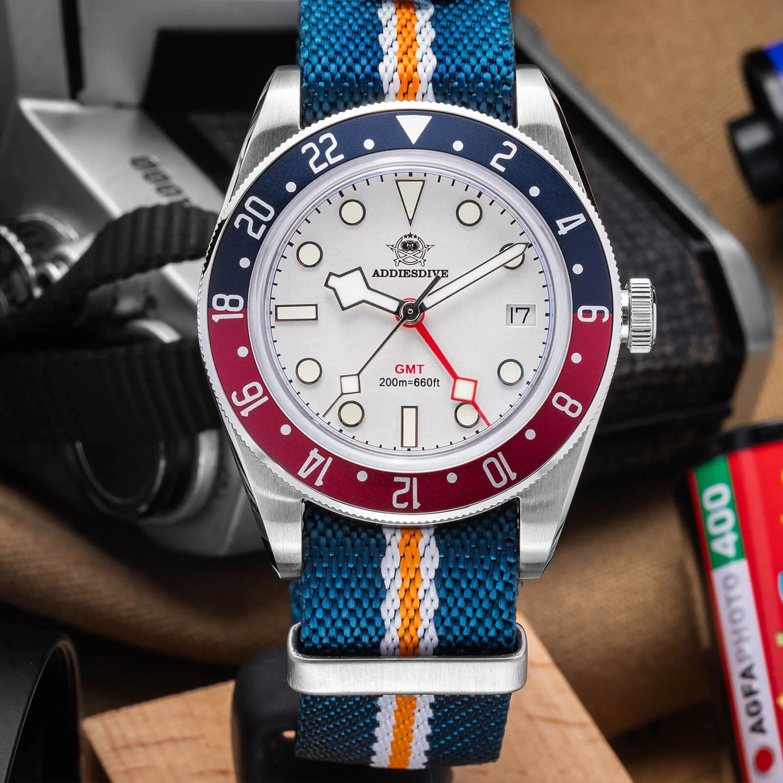 ADDIESDIVE 39mm BB58 GMT Quartz Watch AD2044 - Image 6