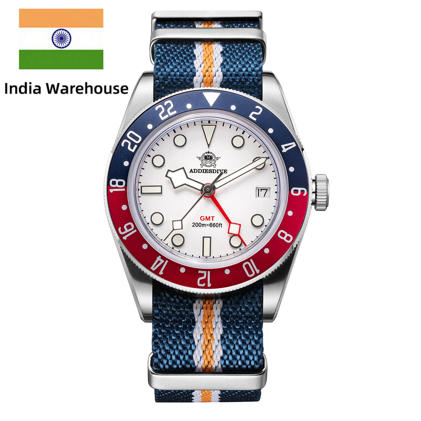 ★India Warehouse★ADDIESDIVE 39mm BB58 GMT Quartz Watch AD2044 - Image 5