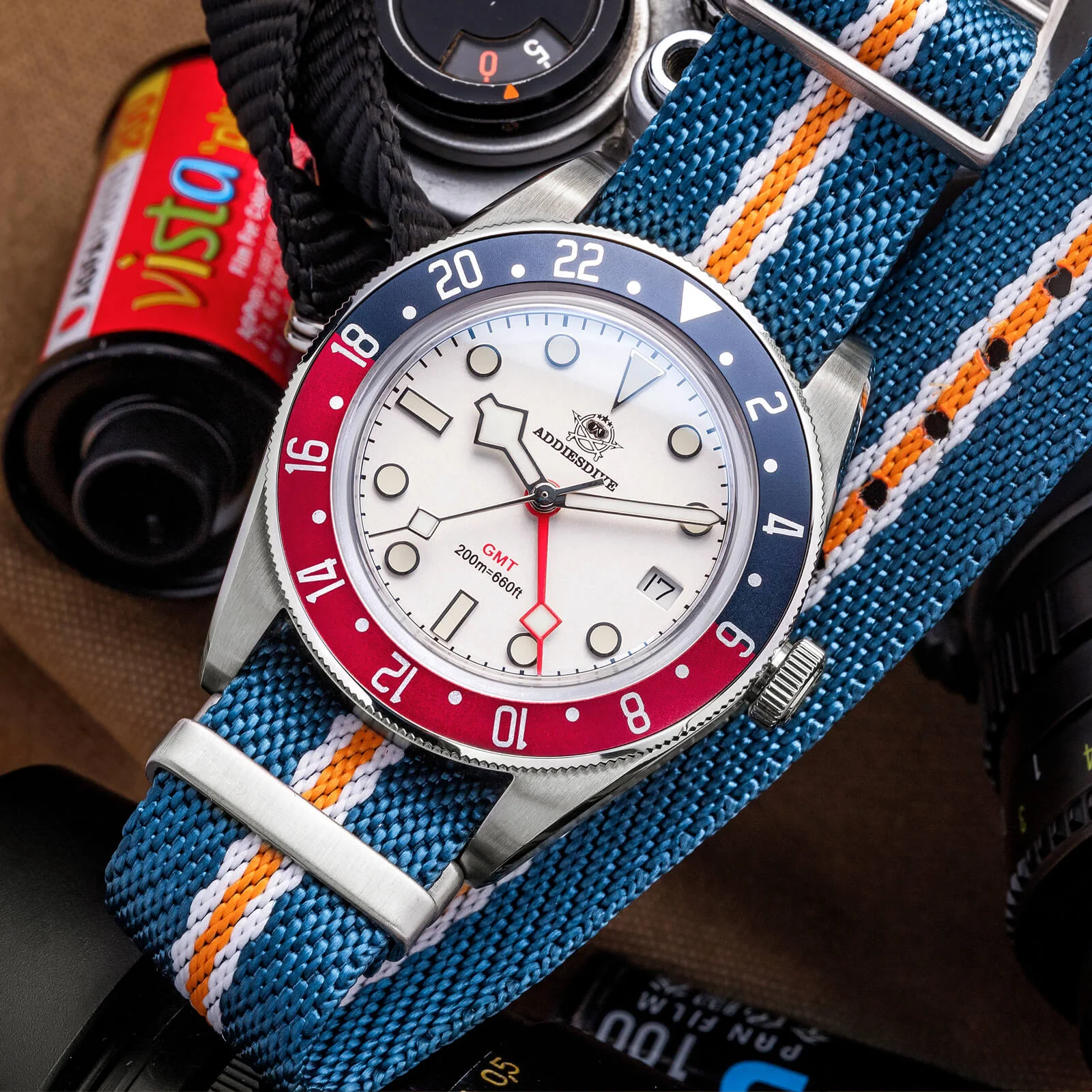 ADDIESDIVE 39mm BB58 GMT Quartz Watch AD2044 - Image 3