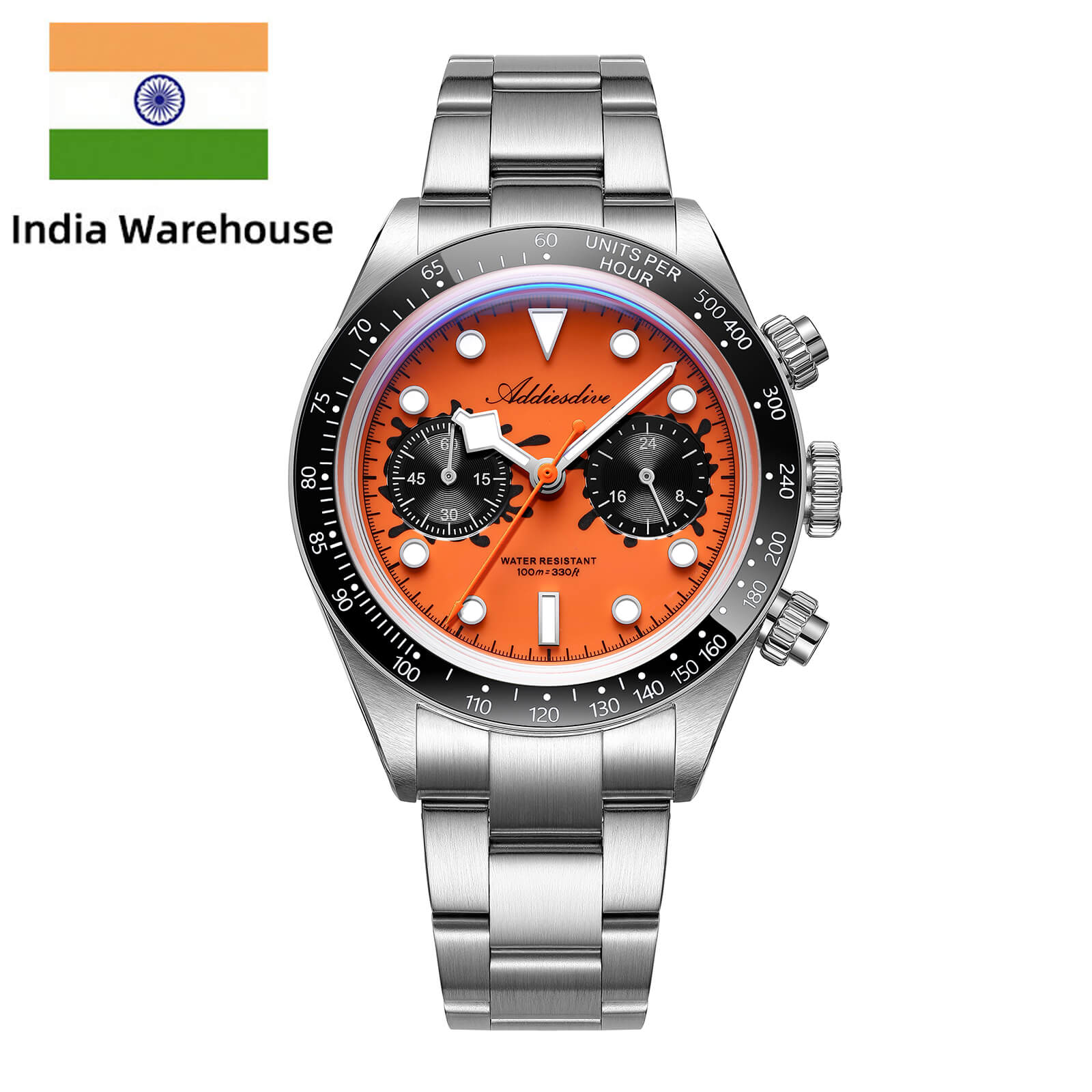 ★India Warehouse★ADDIESDIVE 40mm VK64 Chronograph Watch AD2520 - Image 11