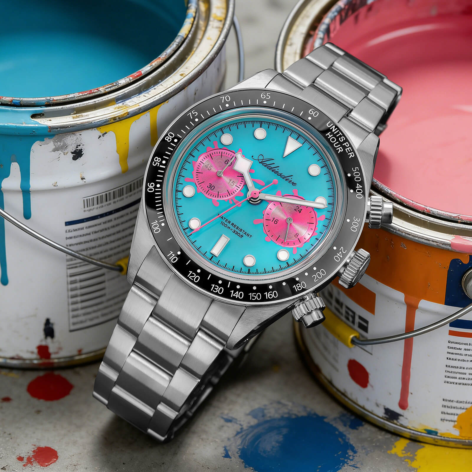 🔥Summer Sale🔥ADDIESDIVE 40mm VK64 Chronograph Watch AD2520 - Image 5