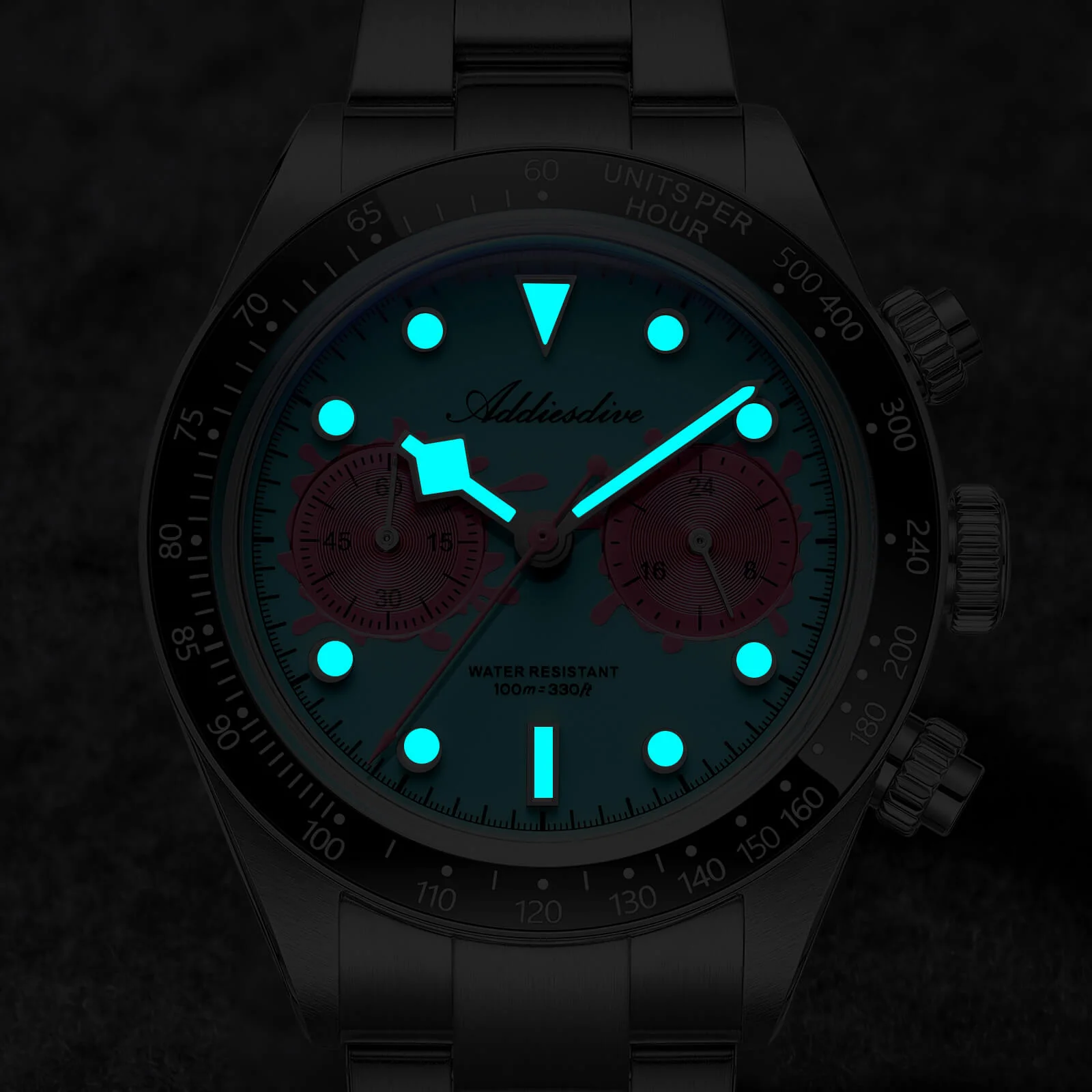 🔥Summer Sale🔥ADDIESDIVE 40mm VK64 Chronograph Watch AD2520 - Image 9