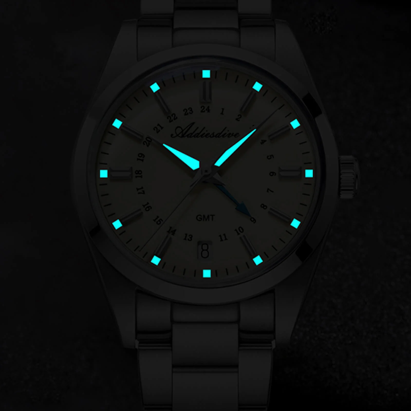 🔥Summer Sale🔥ADDIESDIVE Elegance Collection GMT Quartz Watch AD2065 - Image 12