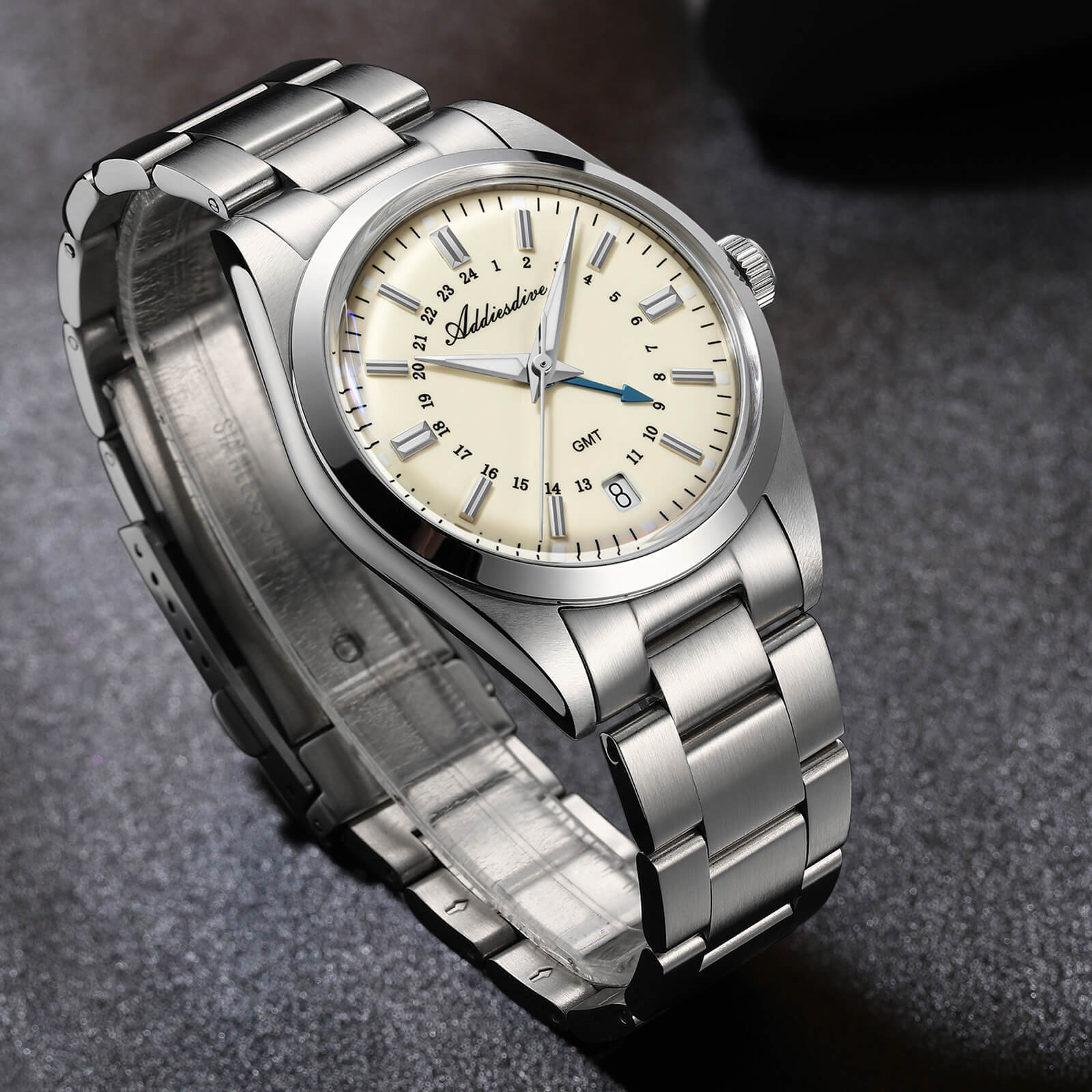 🔥Summer Sale🔥ADDIESDIVE Elegance Collection GMT Quartz Watch AD2065 - Image 5