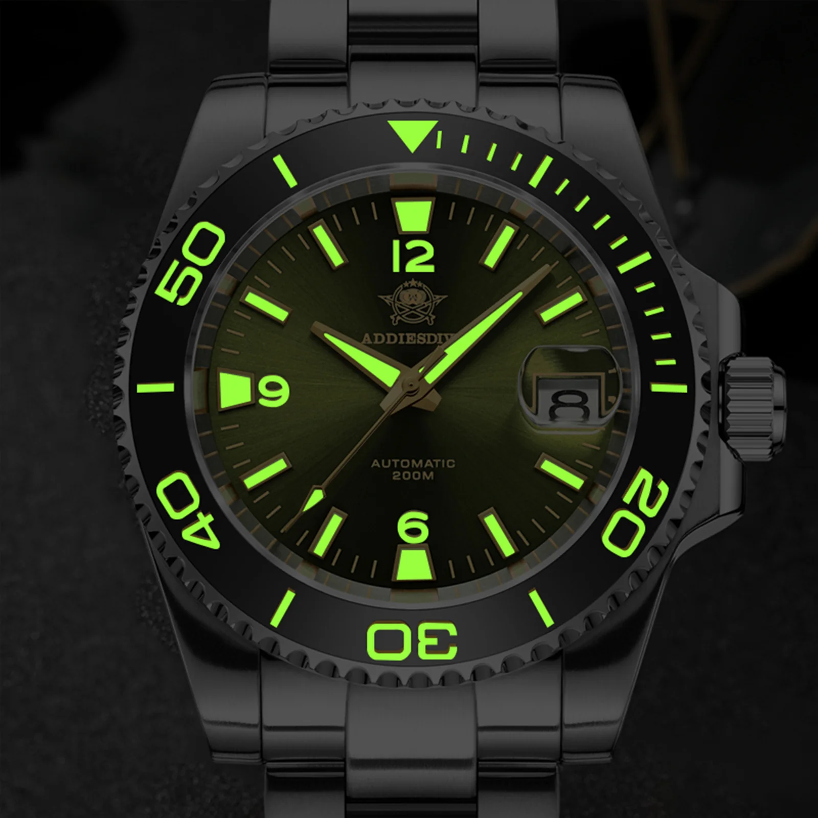 🔥Summer Sale🔥ADDIESDIVE Retro NH35/8215 Sub Dive Watch AD2085 - Image 10
