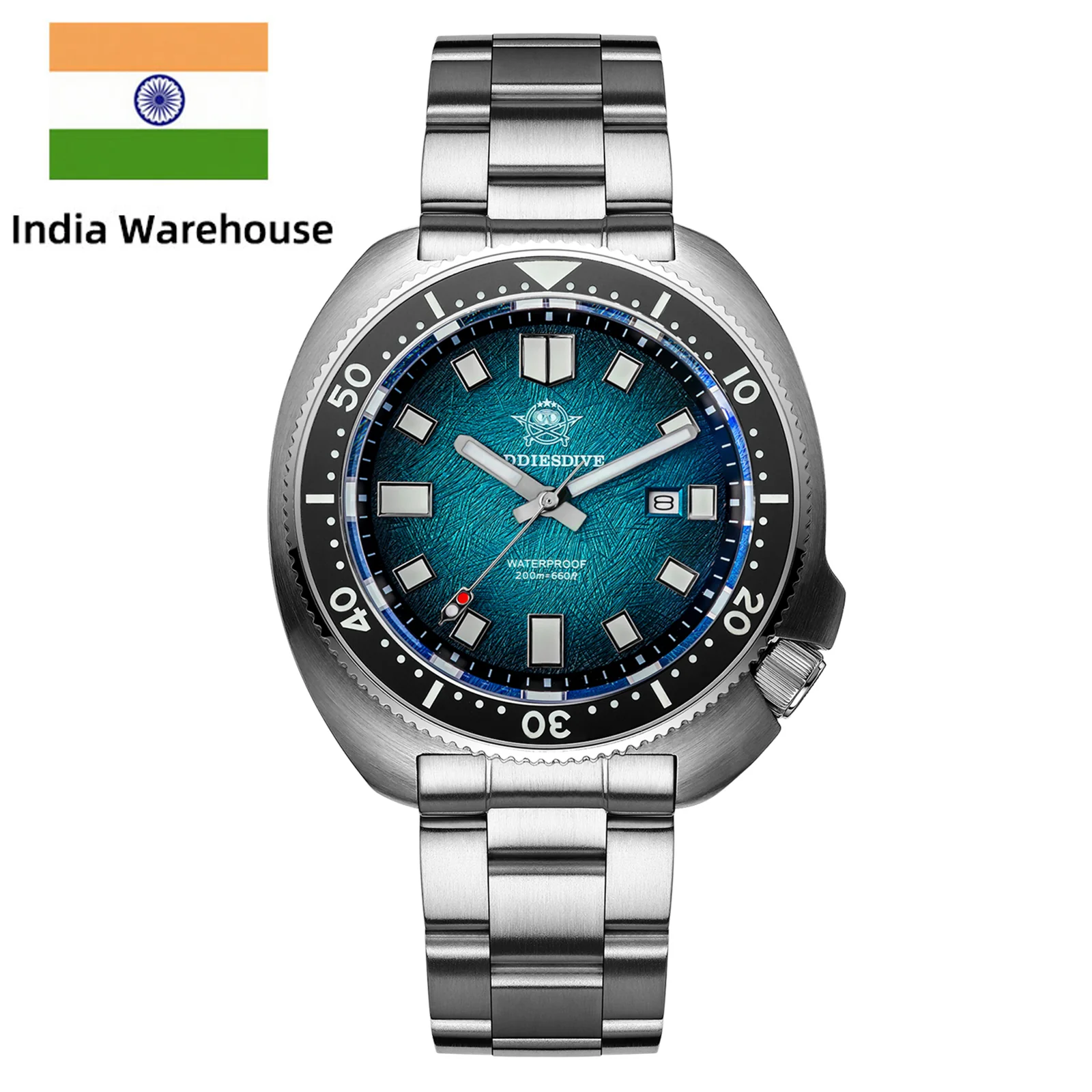 ★India Warehouse★Addiesdive Turtle Quartz Diver Men Watch Sapphire Crystal AD2511 - Image 4