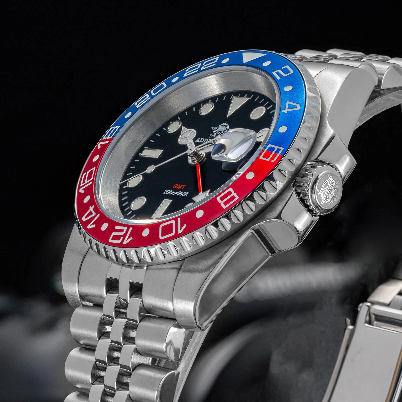 🔥Summer Sale🔥ADDIESDIVE Water Ghost Luxury Dive Watch GMT Quartz Watch AD2050-with Calendar - Image 6