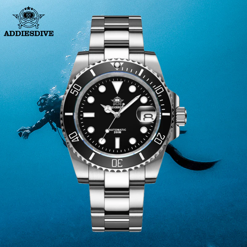 ADDIESDIVE Men's Automatic Diving Watch Diver's 200M NH35A/8215 (H3AC) - Image 10