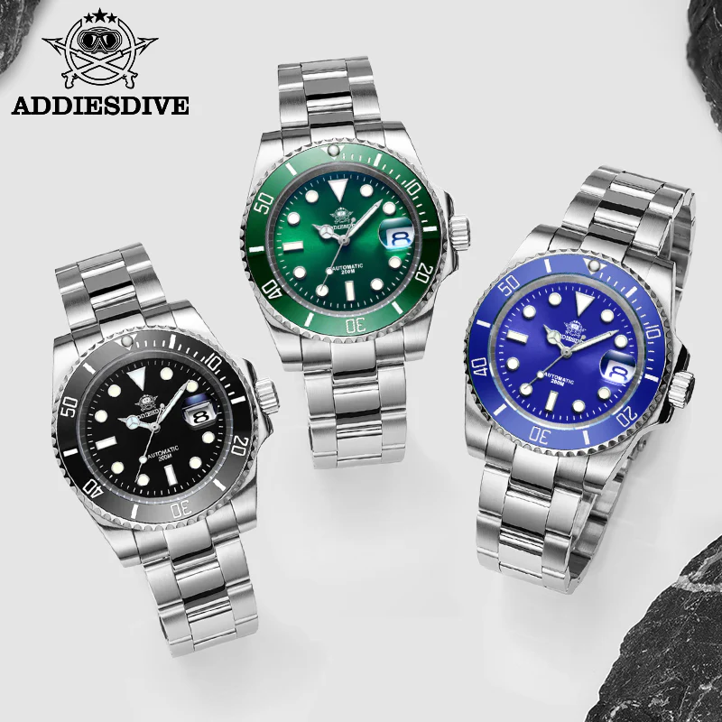 ADDIESDIVE Men's Automatic Diving Watch Diver's 200M NH35A/8215 (H3AC) - Image 11