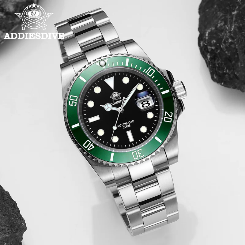 ADDIESDIVE Men's Automatic Diving Watch Diver's 200M NH35A/8215 (H3AC) - Image 12