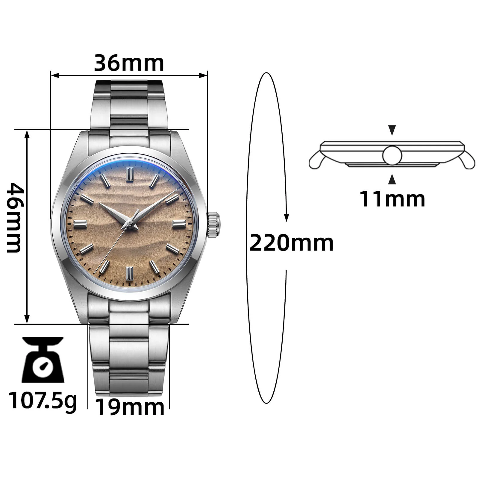 🔥Summer Sale🔥ADDIESDIVE 36mm Quartz Watch VH31 Movement （AD2030） - Image 4