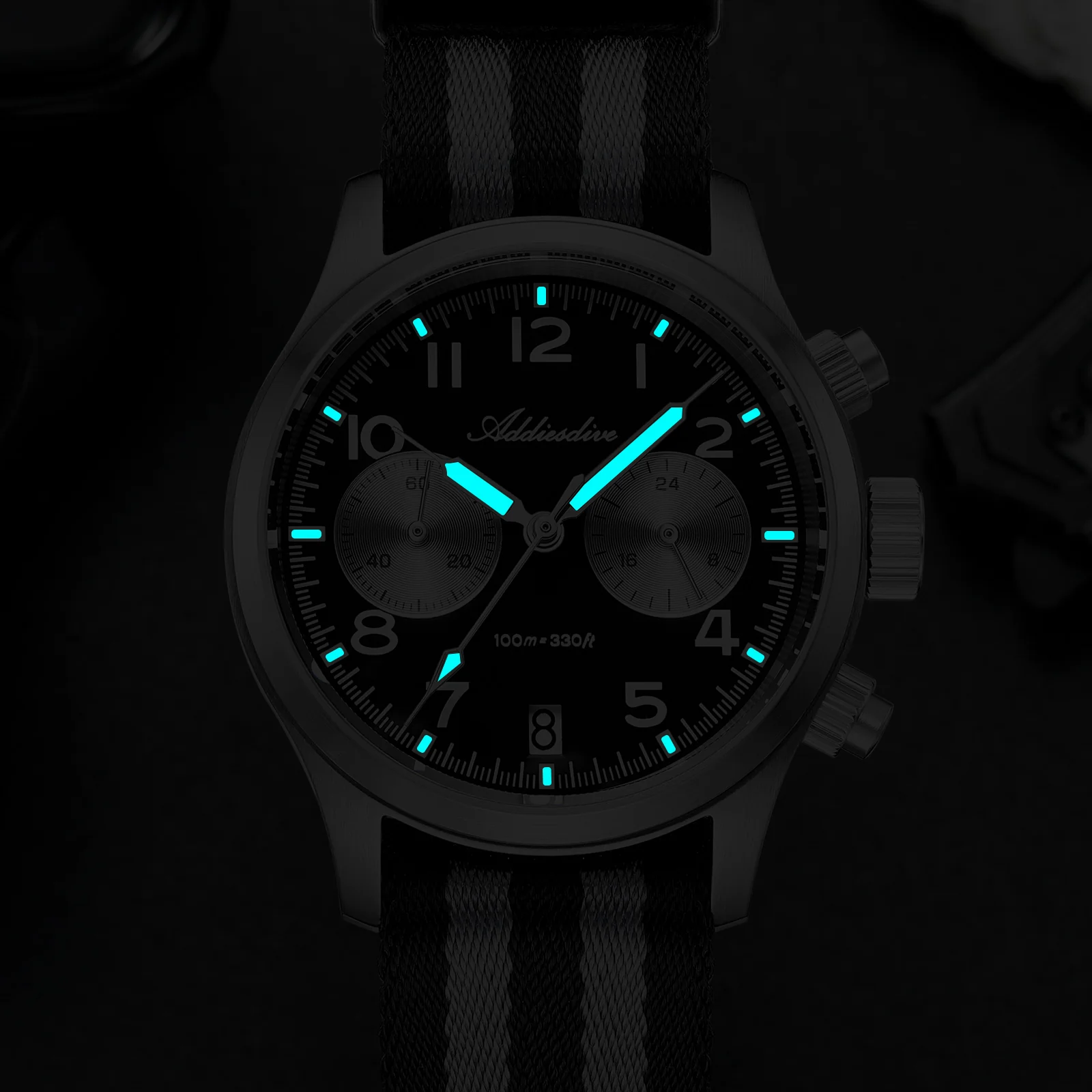 ADDIESDIVE 39mm VK64 AD2538 Chronograph Watch - Image 10