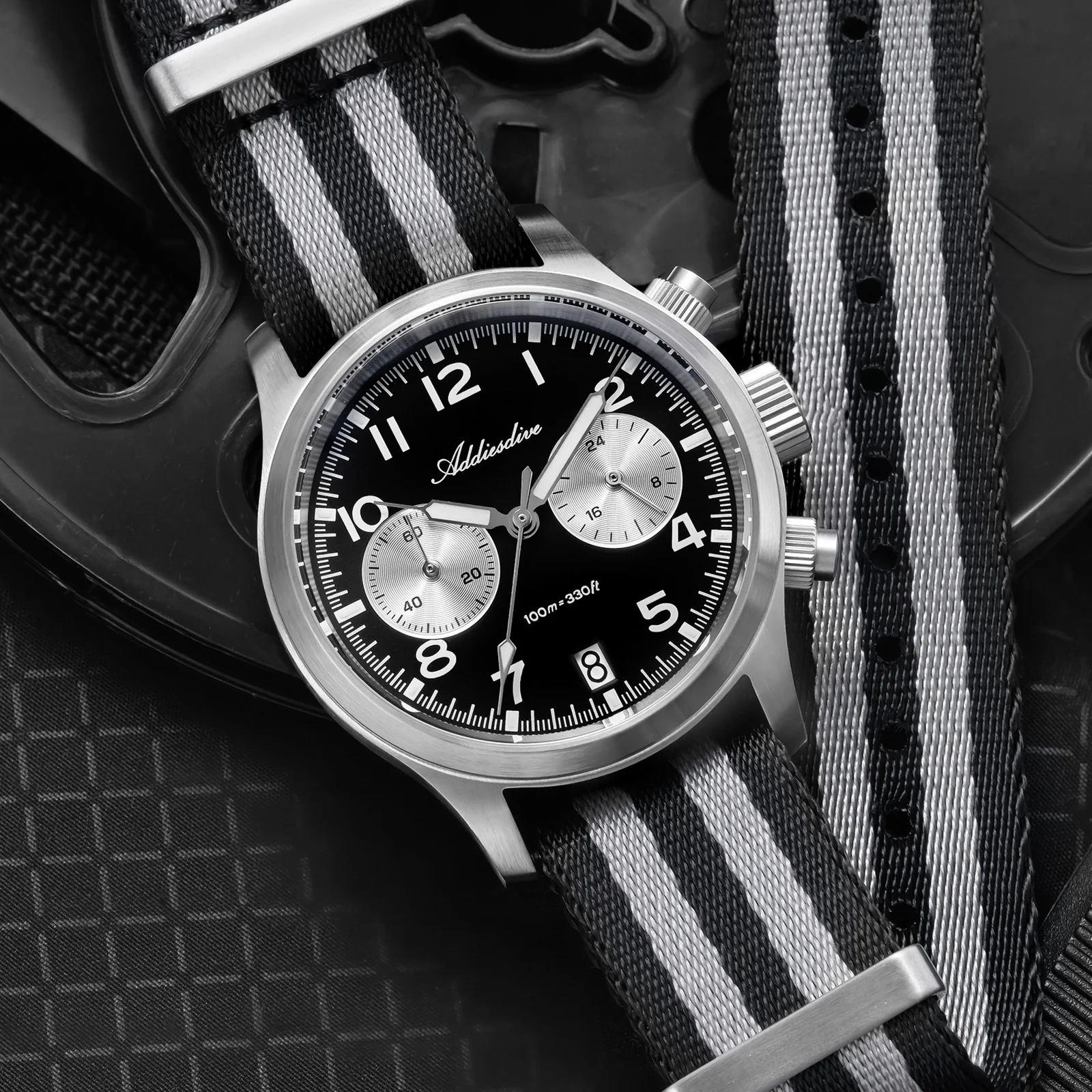 ADDIESDIVE 39mm VK64 AD2538 Chronograph Watch - Image 6