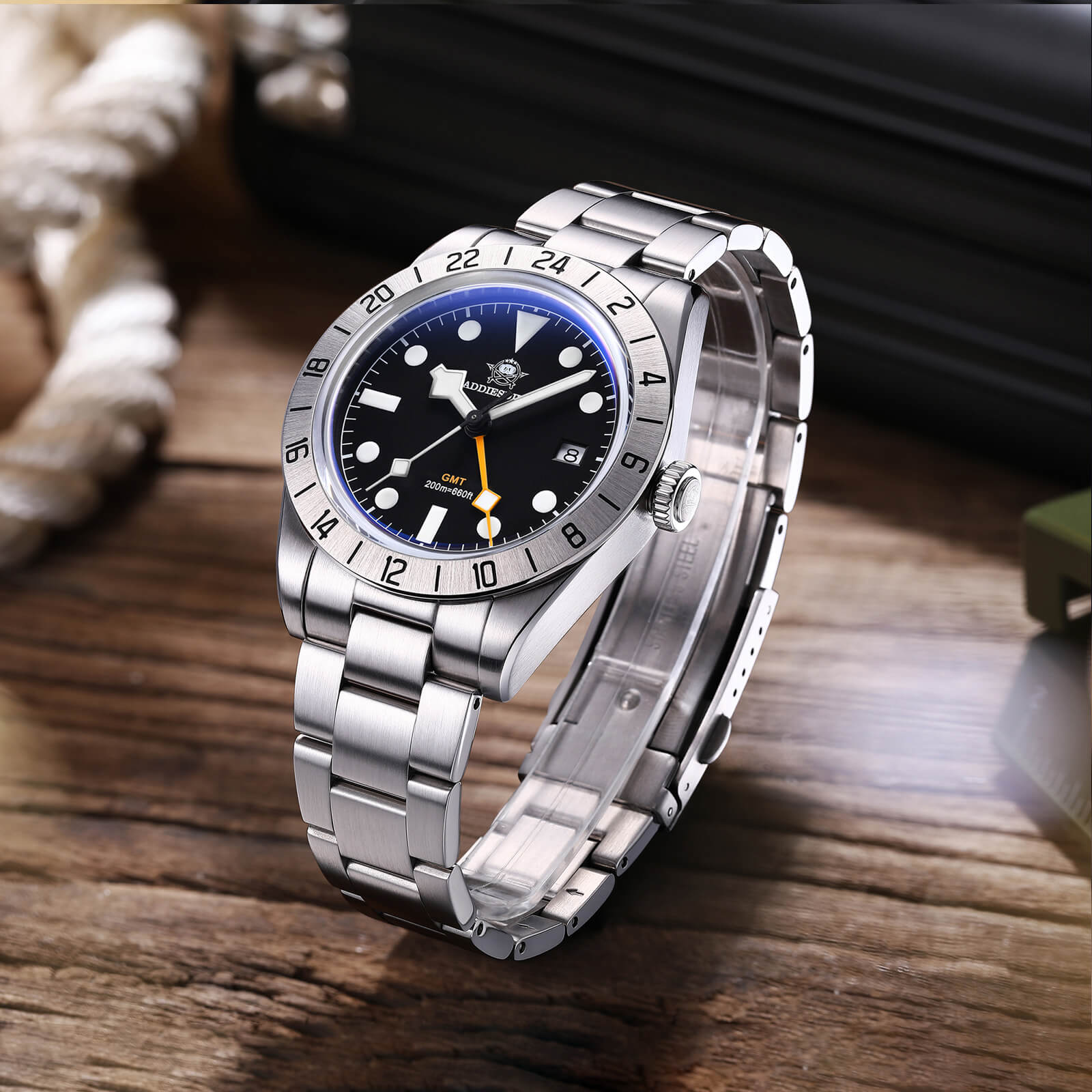 ADDIESDIVE 39mm BB GMT Quartz Watch RONDA515 Movement（AD2035/AD2036） - Image 8