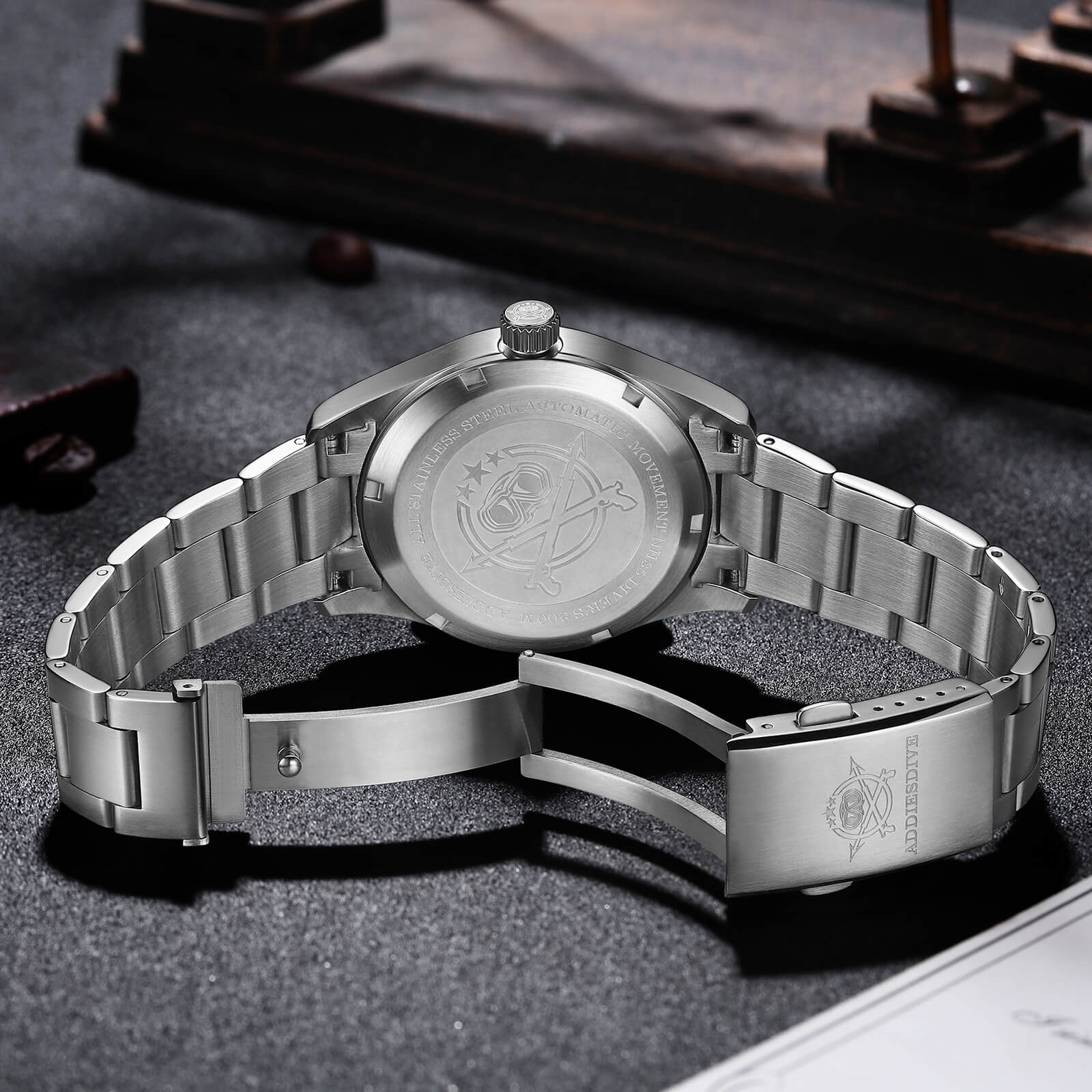 ADDIESDIVE® Men's Elegant Automatic Watch Diver 200M (AD2048) - Image 35