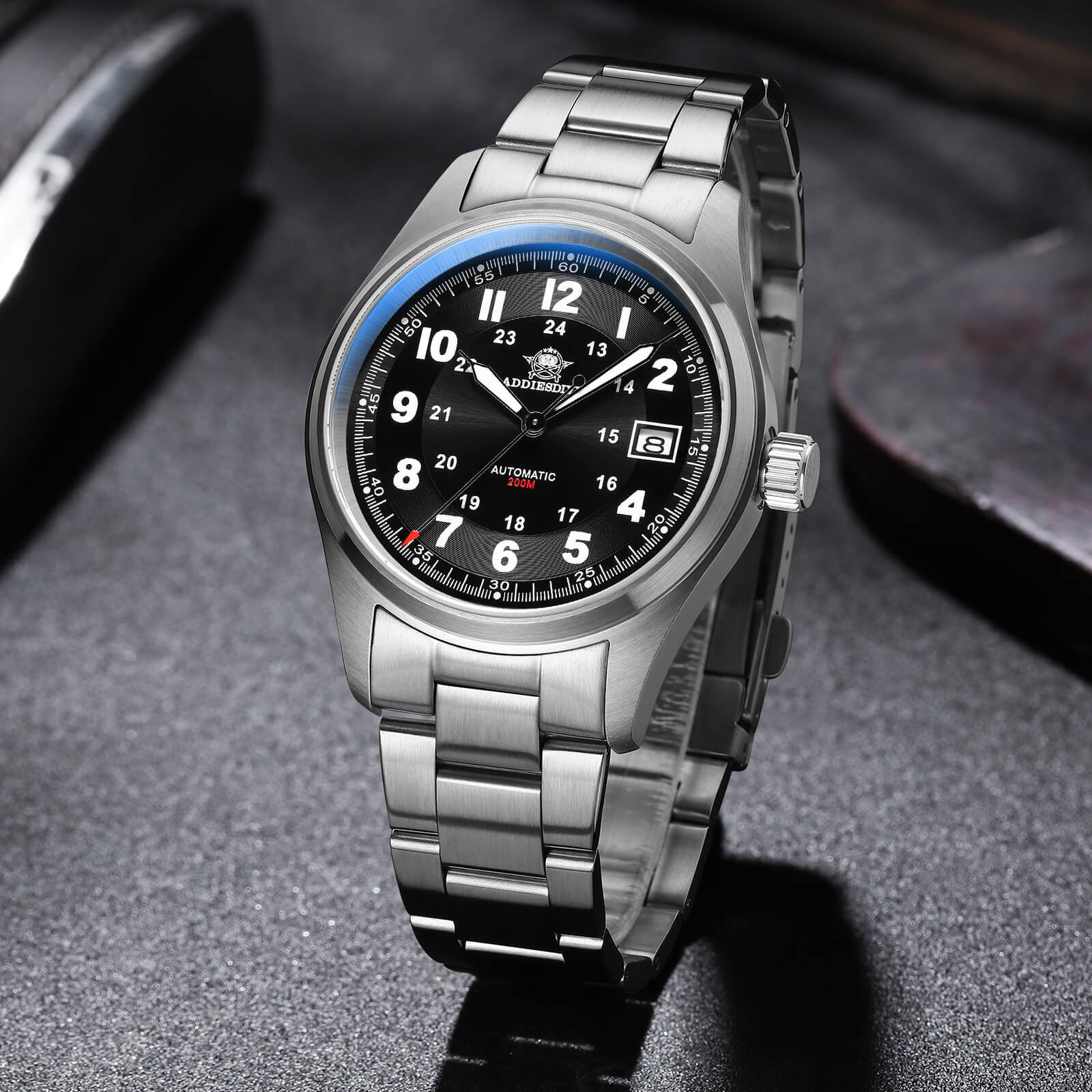 ADDIESDIVE® Men's Elegant Automatic Watch Diver 200M (AD2048) - Image 36