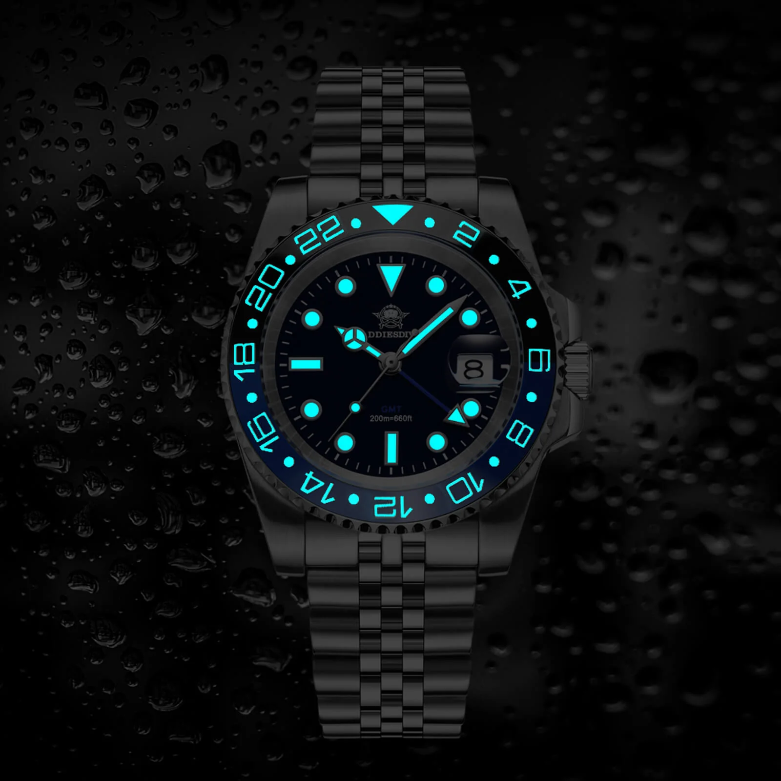 🔥Summer Sale🔥ADDIESDIVE Water Ghost Luxury Dive Watch GMT Quartz Watch AD2050-with Calendar - Image 20