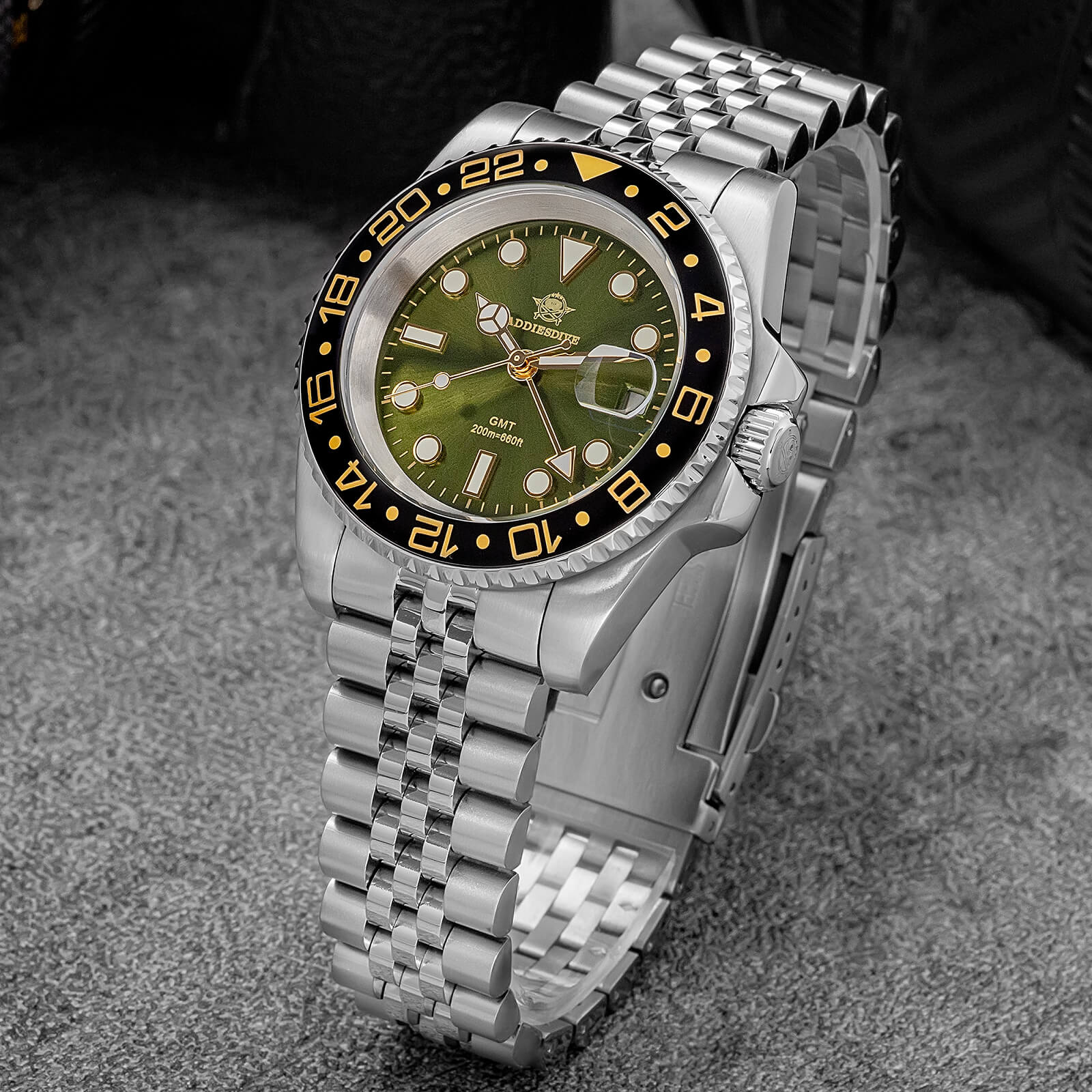 🔥Summer Sale🔥ADDIESDIVE Water Ghost Luxury Dive Watch GMT Quartz Watch AD2050-with Calendar - Image 23