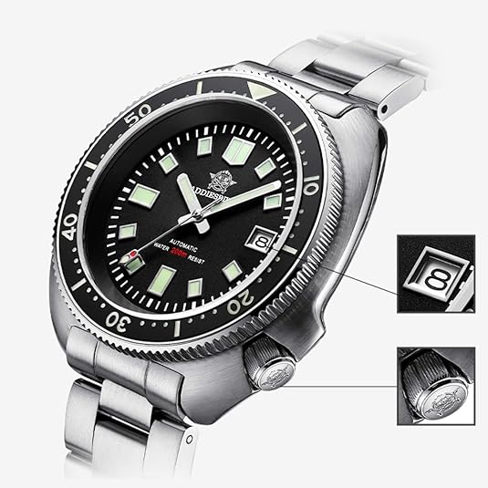 U.S. Warehouse -ADDIESDIVE® Captain Willard Automatic Dive Watch 200M( MY-H8) - Image 8