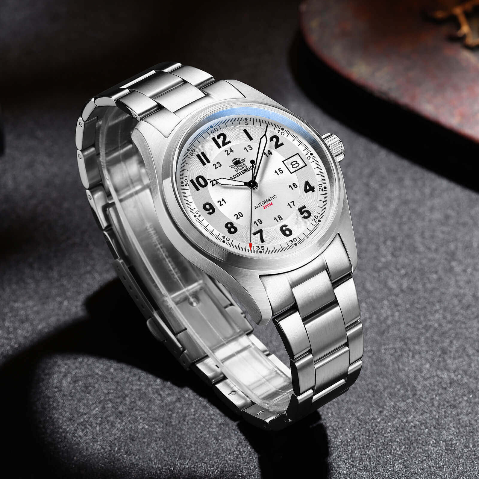 U.S. Warehouse -ADDIESDIVE® Men's Elegant 8215 Automatic Watch Diver 200M (AD2525) - Image 8