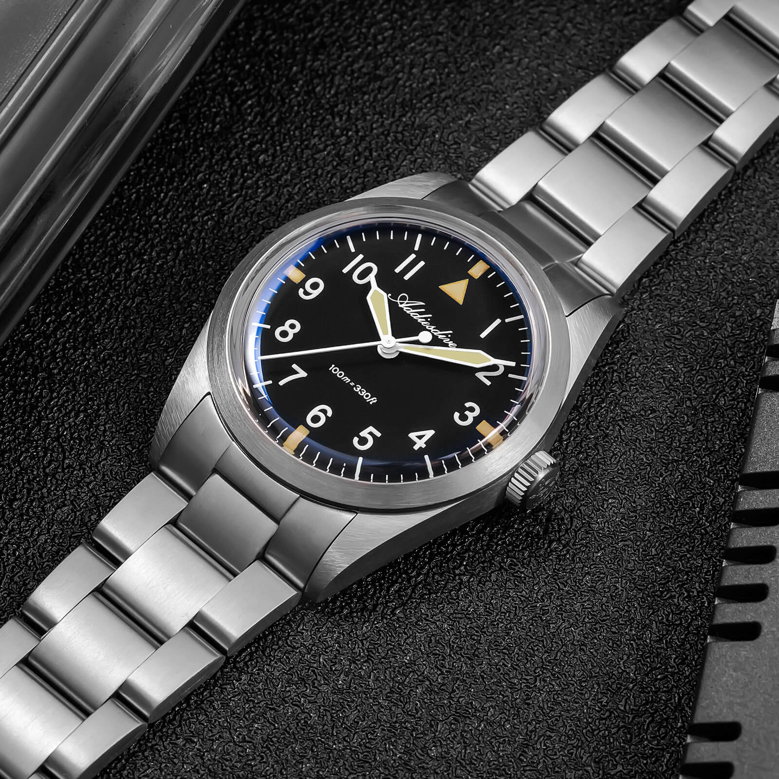 U.S. Warehouse -Addiesdive 36mm Titanium Military Field Watch AD2502 - Image 7