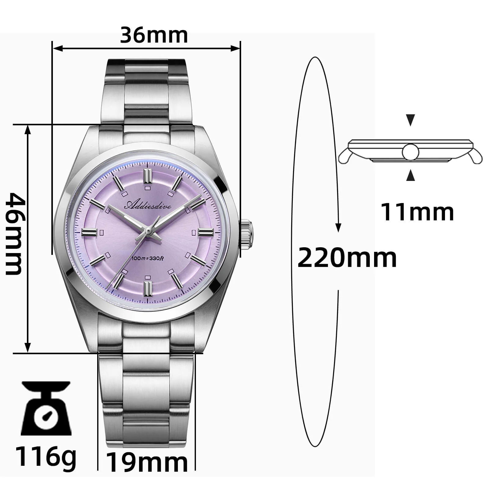 🔥Summer Sale🔥Addiesdive 36mm VH31 Explorer Style Watch AD2515 - Image 3