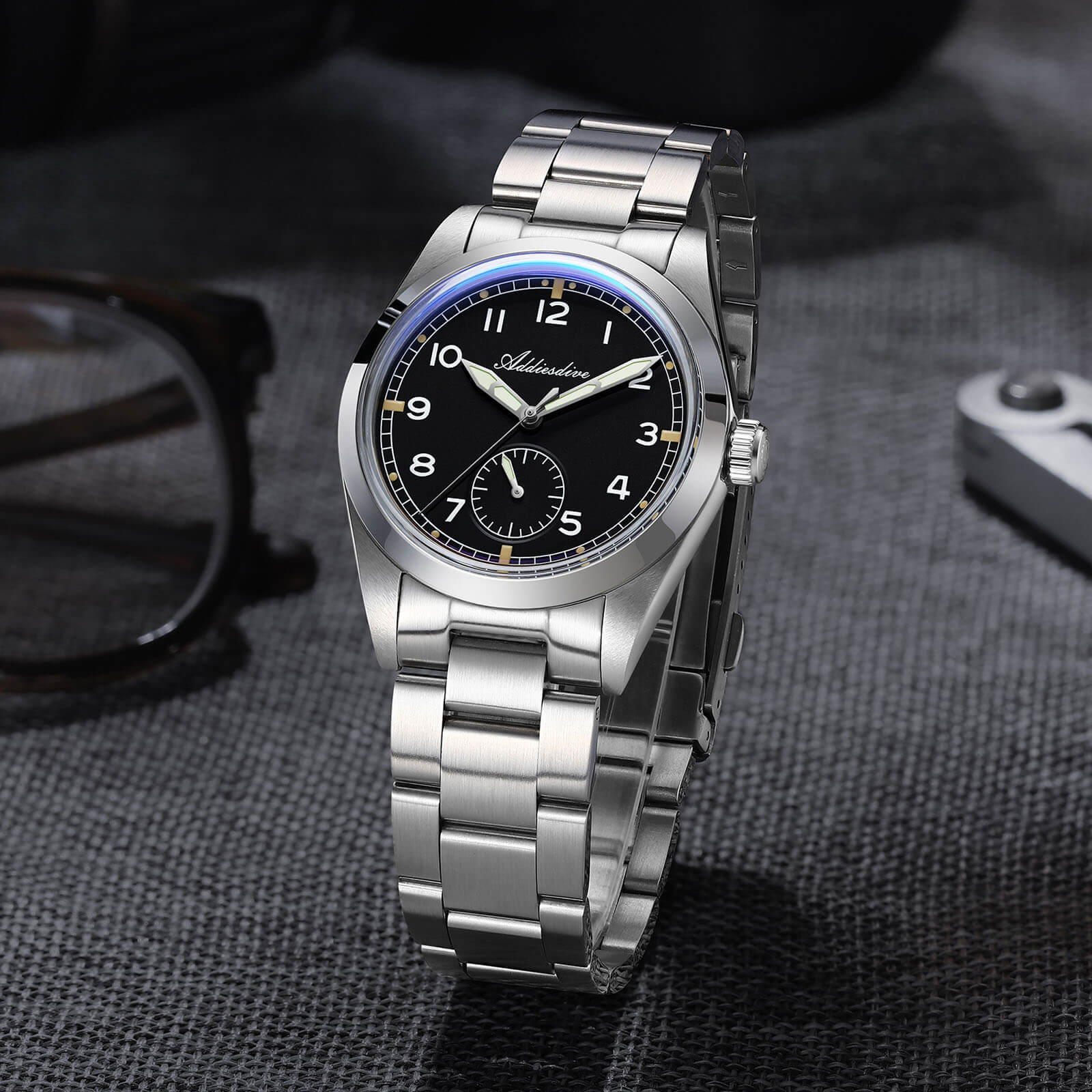 U.S. Warehouse -ADDIESDIVE 36mm VH60 Vintage Pilot Watch（AD2099） - Image 5