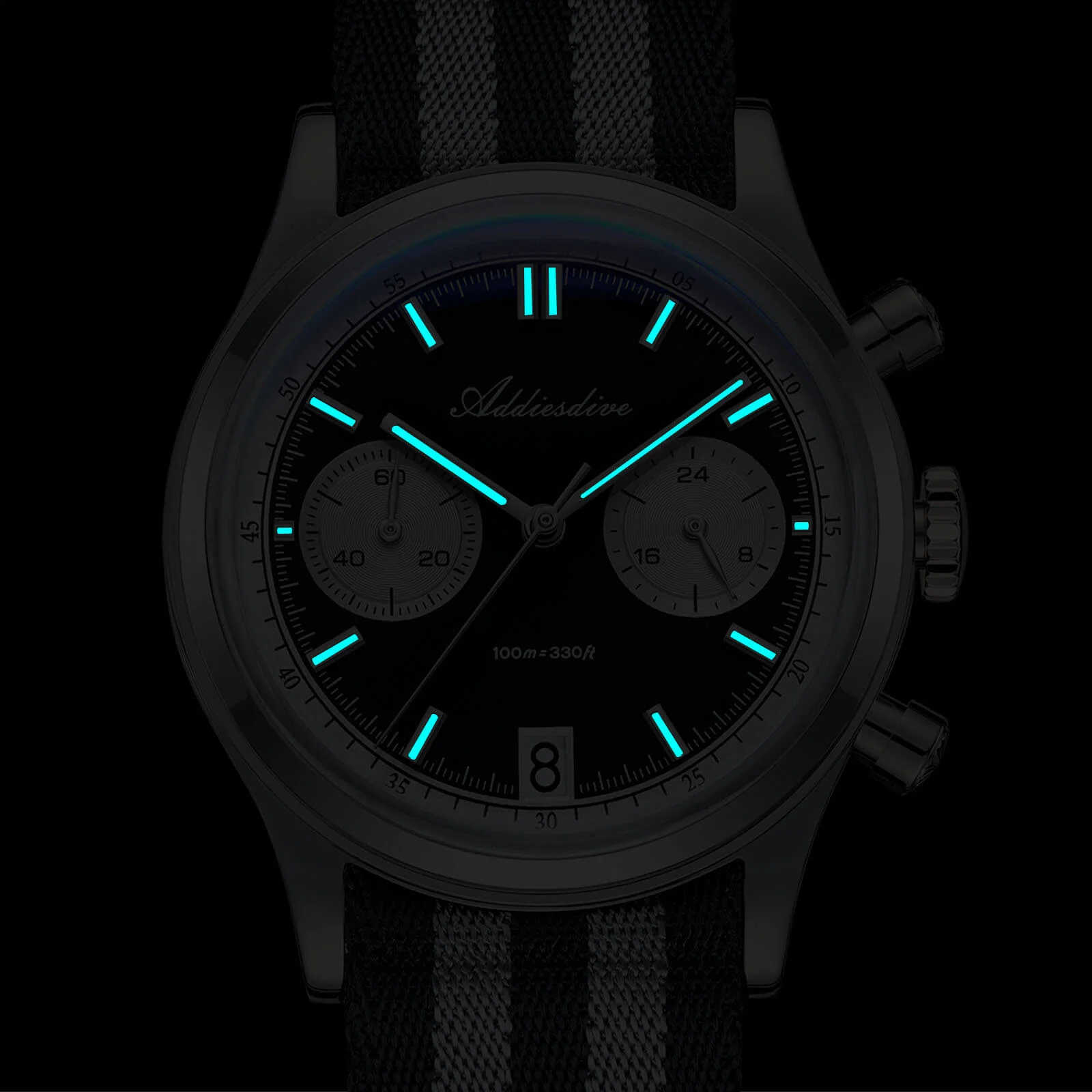 🔥Summer Sale🔥ADDIESDIVE 38mm Quartz Chronograph Watch – VK64 / 0S21 Options - Image 7
