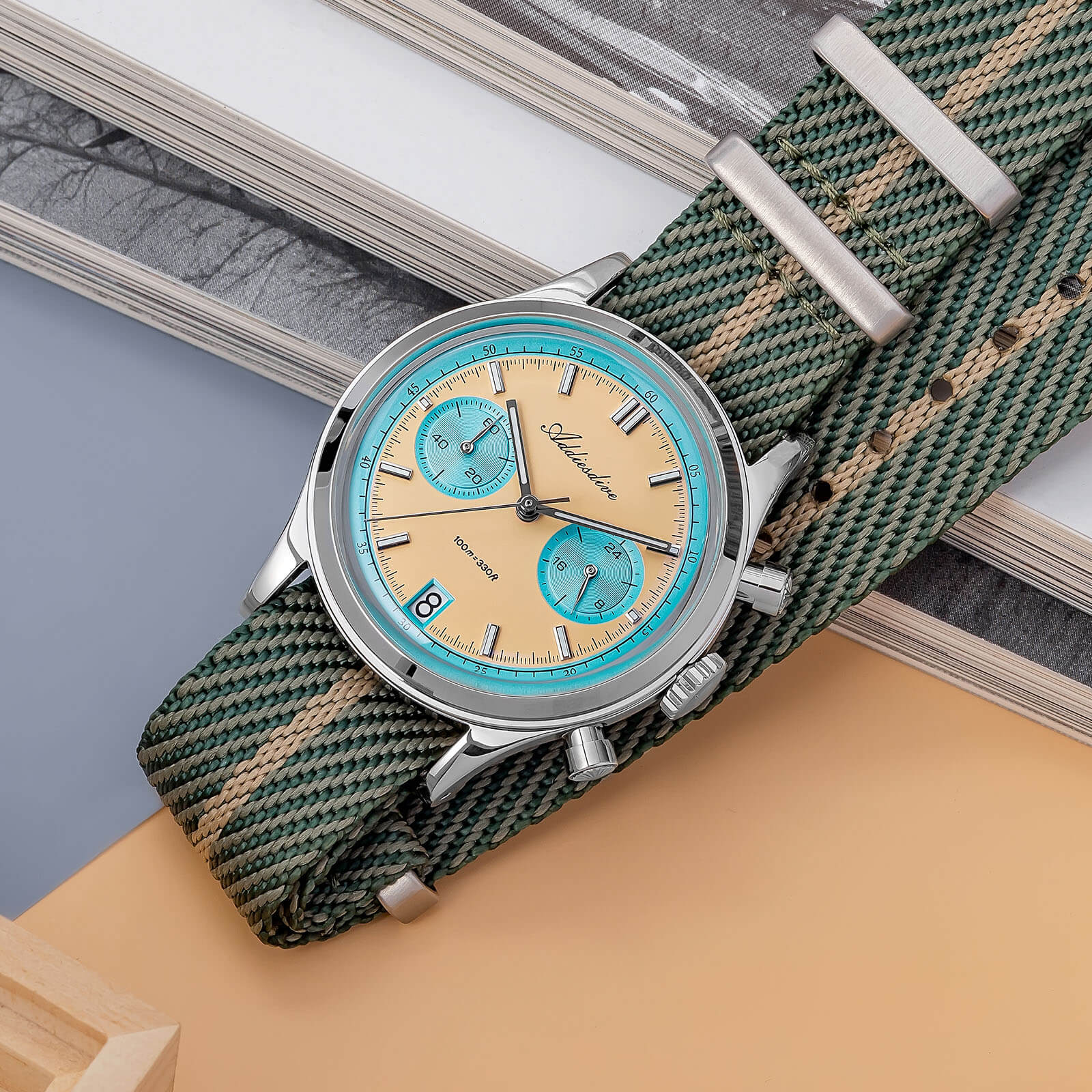 🔥Summer Sale🔥ADDIESDIVE 38mm Quartz Chronograph Watch – VK64 / 0S21 Options - Image 17