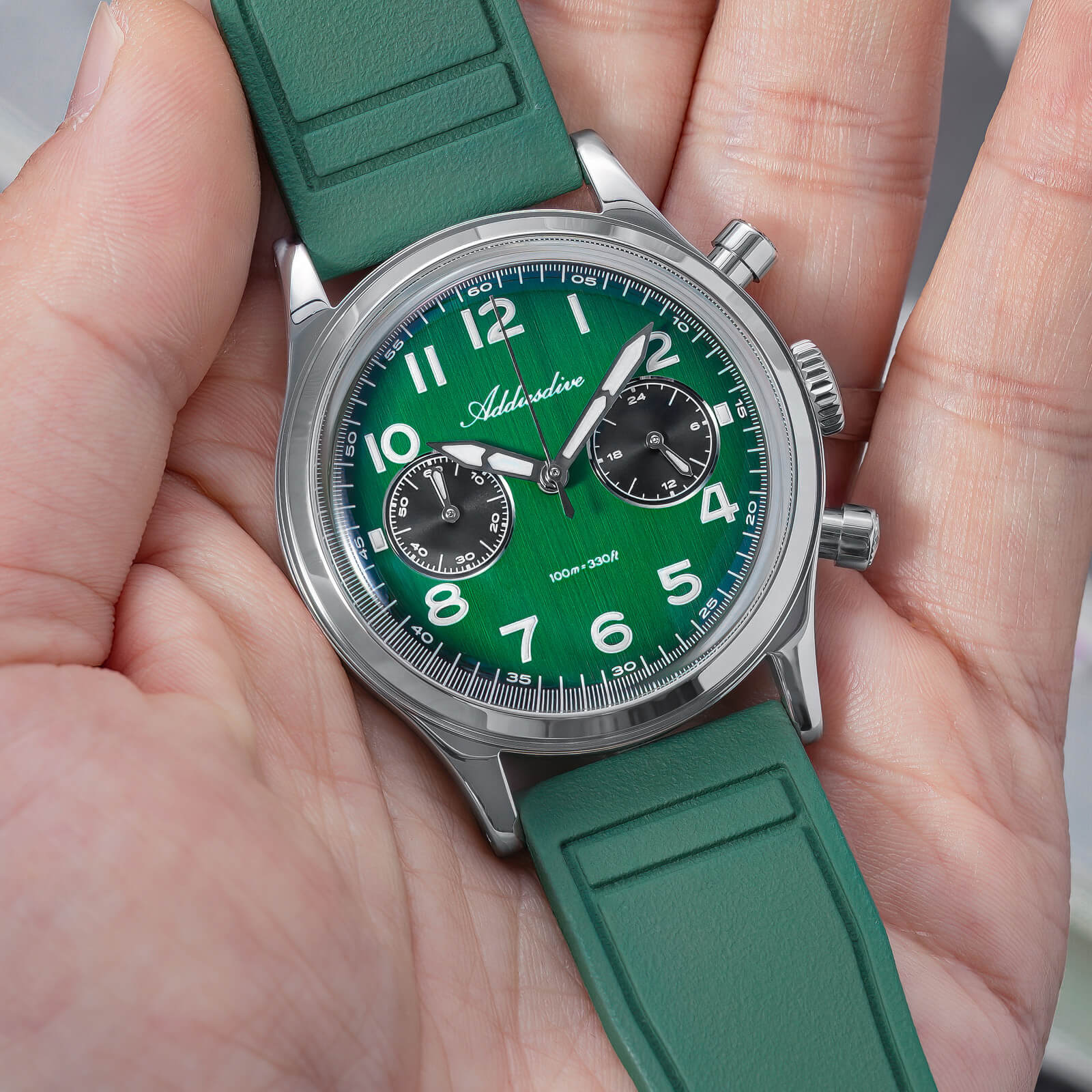ADDIESDIVE 38mm VK64 Chronograph Watch AD2516 - Image 12