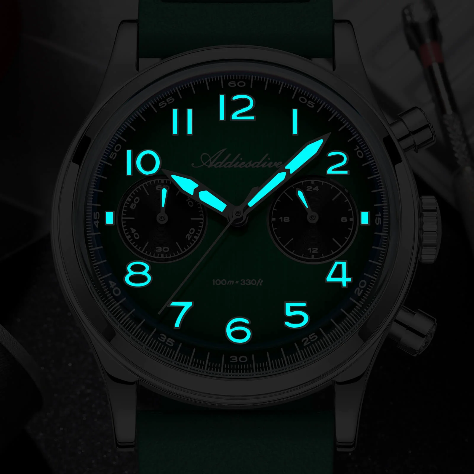 ADDIESDIVE 38mm VK64 Chronograph Watch AD2516 - Image 15