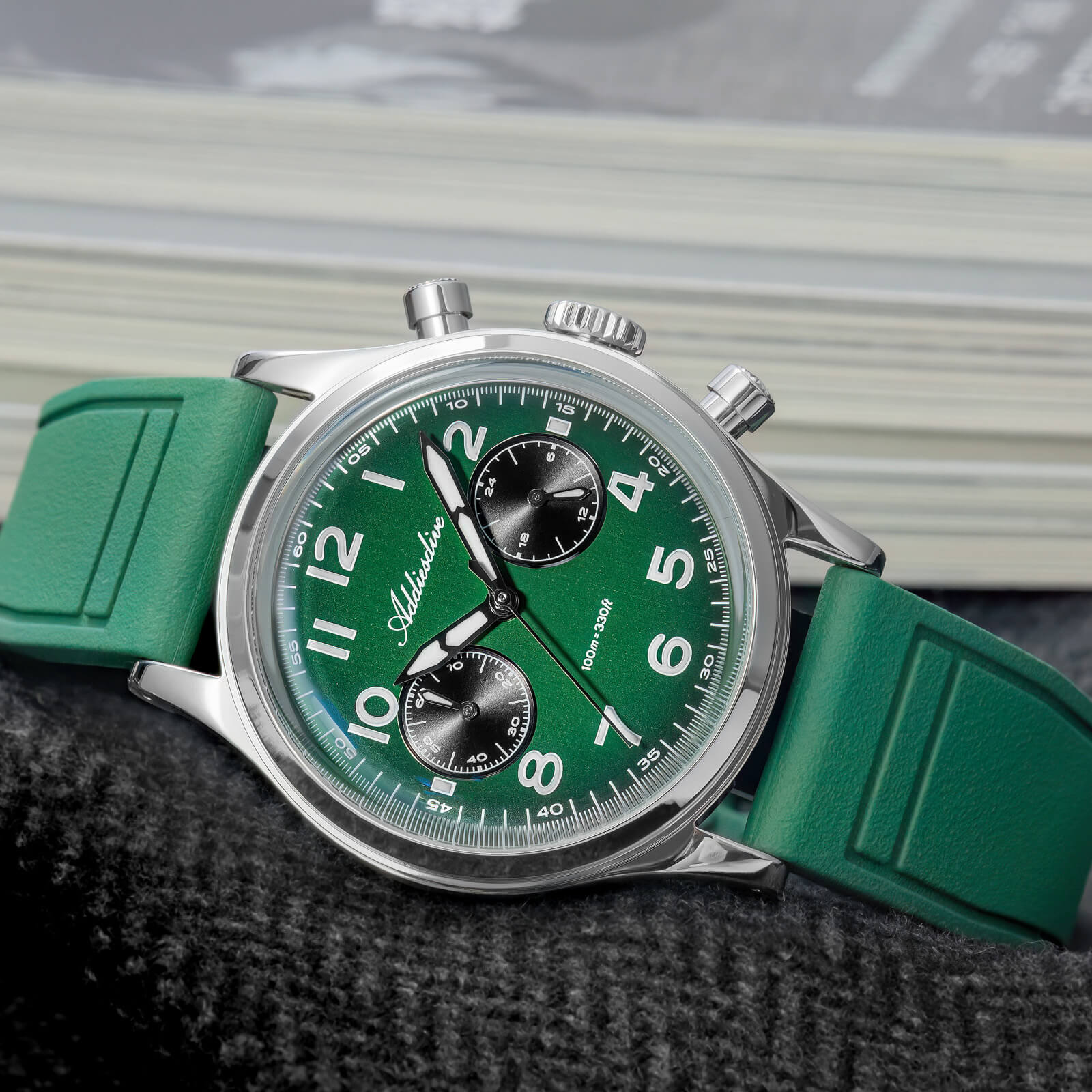 ADDIESDIVE 38mm VK64 Chronograph Watch AD2516 - Image 19