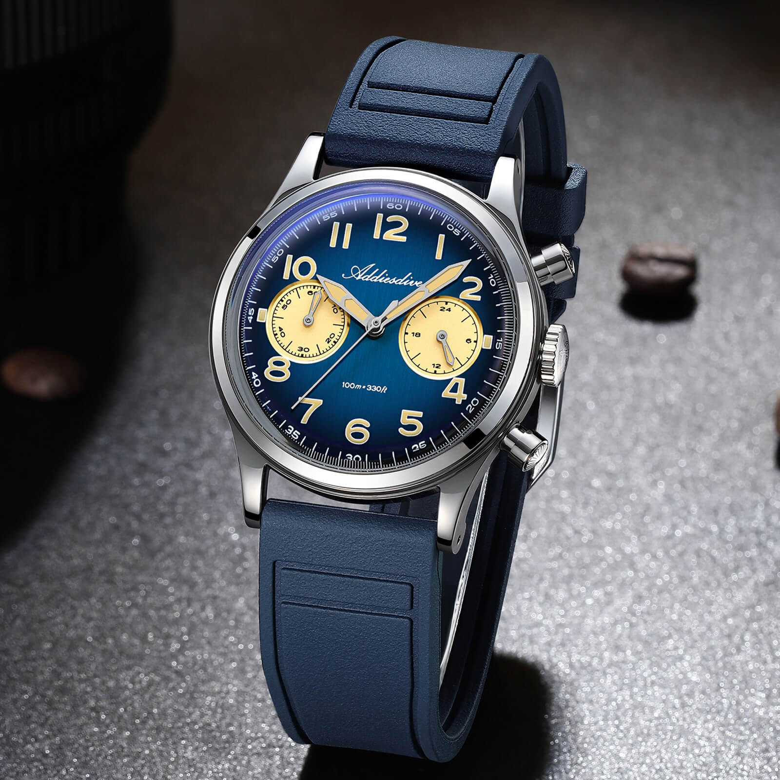 ADDIESDIVE 38mm VK64 Chronograph Watch AD2516 - Image 3