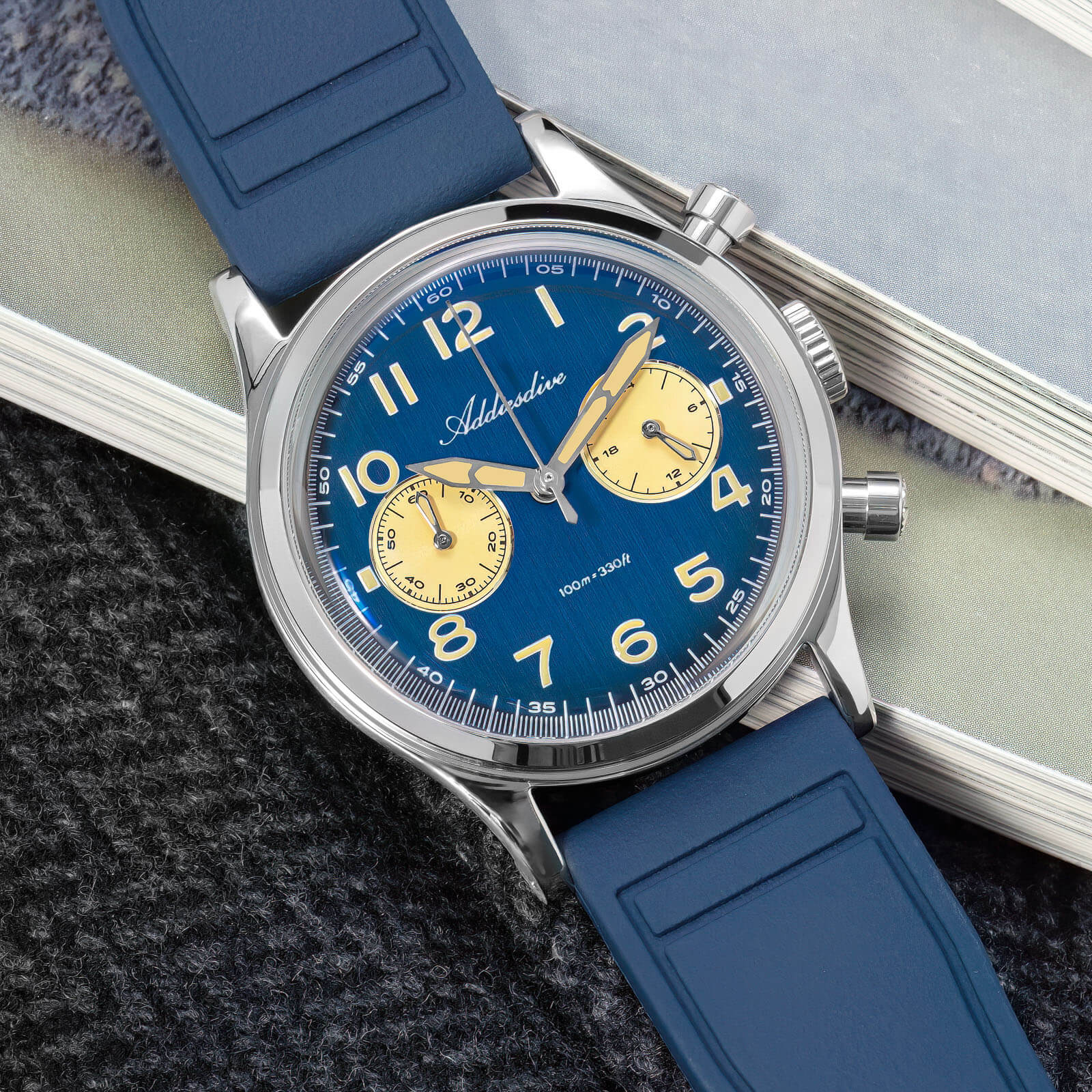 ADDIESDIVE 38mm VK64 Chronograph Watch AD2516 - Image 7
