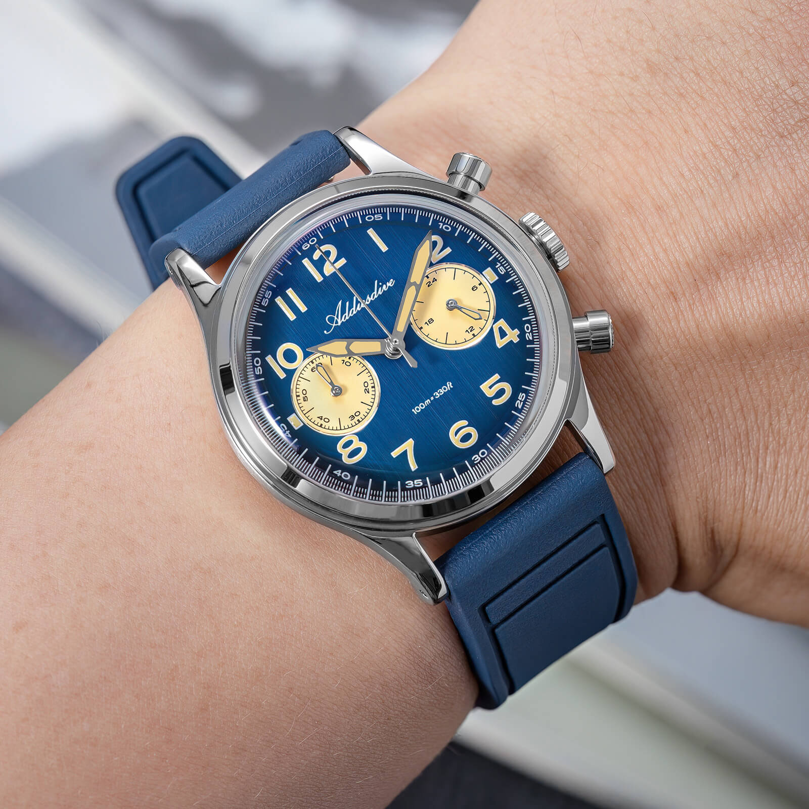 ADDIESDIVE 38mm VK64 Chronograph Watch AD2516 - Image 8