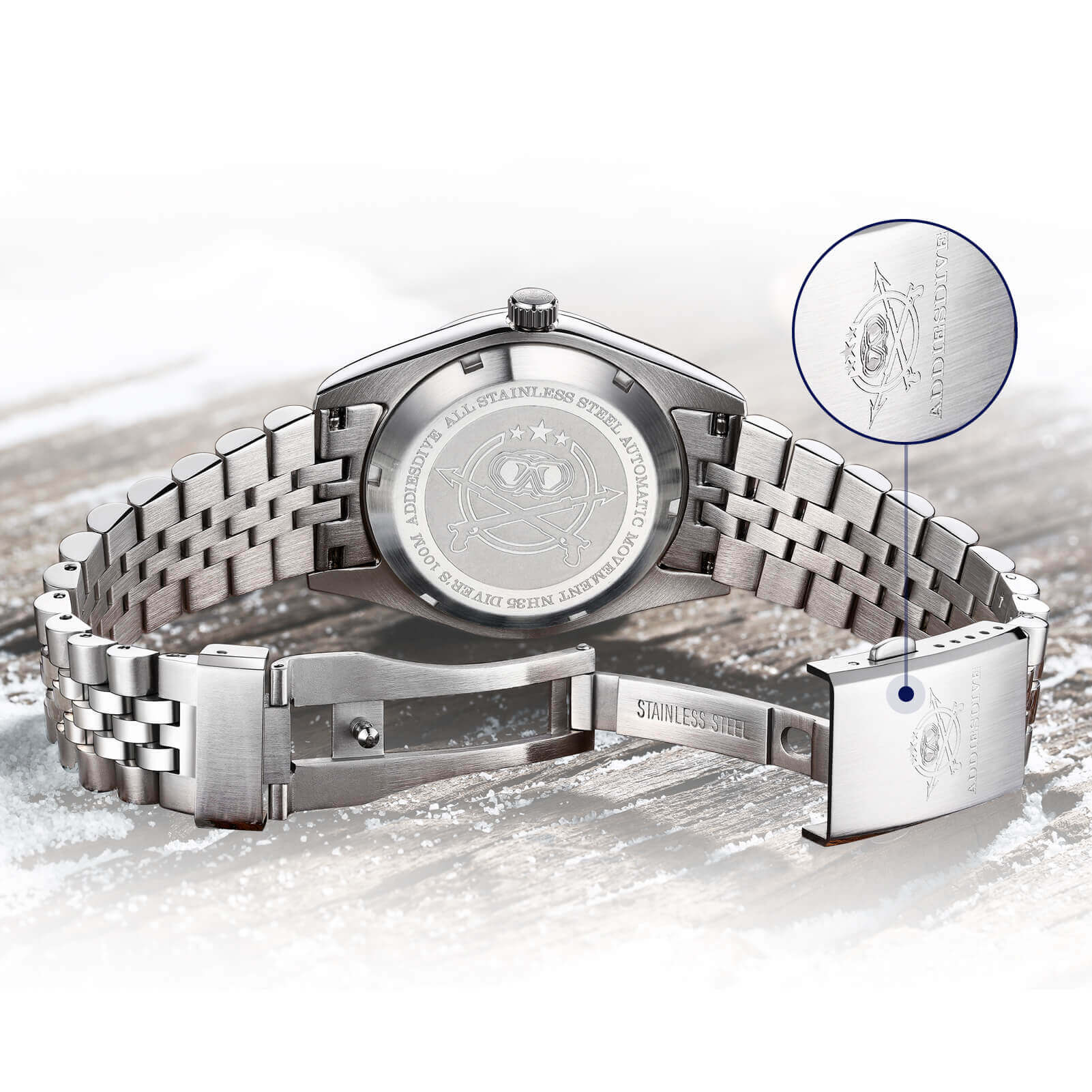 U.S. Warehouse -ADDIESDIVE 39mm Retro Mechanical Men Watch AD2118 - Image 4