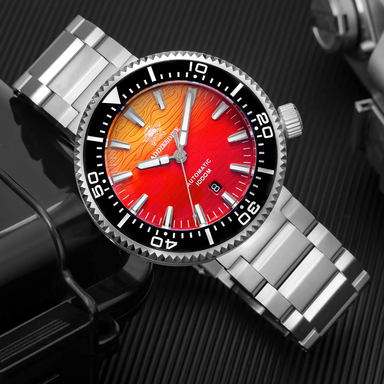 🔥Summer Sale🔥Addiesdive 46mm Puck Style Diver Watch AD2526 – 1000M Water Resistant, Japan 8215 Automatic - Image 4