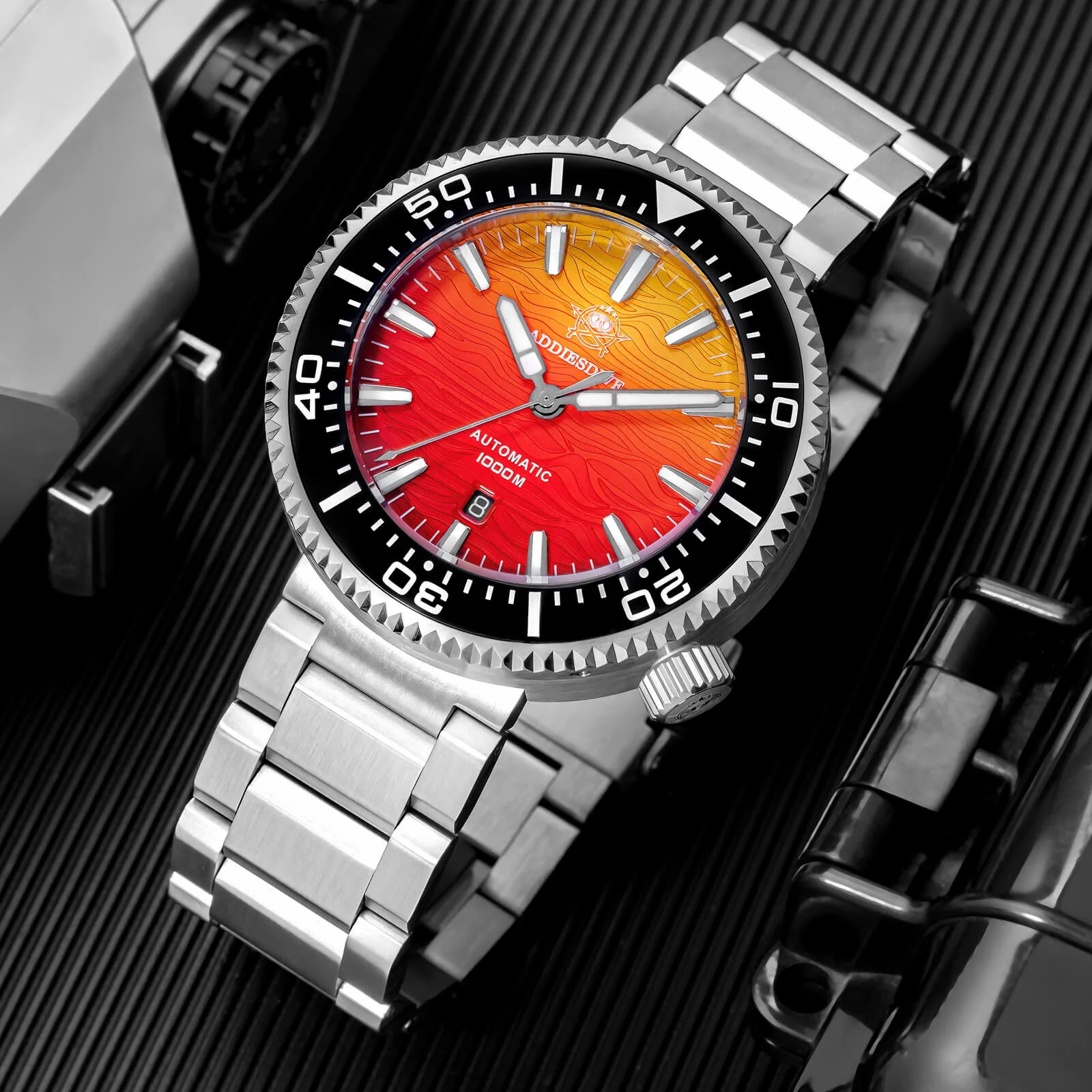 🔥Summer Sale🔥Addiesdive 46mm Puck Style Diver Watch AD2526 – 1000M Water Resistant, Japan 8215 Automatic - Image 5