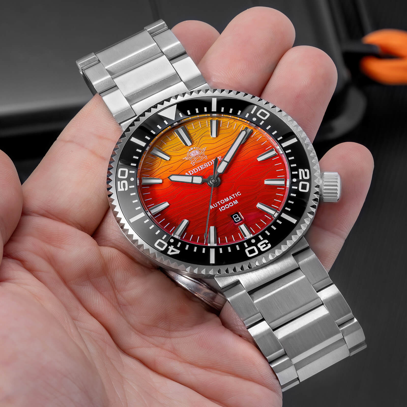 🔥Summer Sale🔥Addiesdive 46mm Puck Style Diver Watch AD2526 – 1000M Water Resistant, Japan 8215 Automatic - Image 6