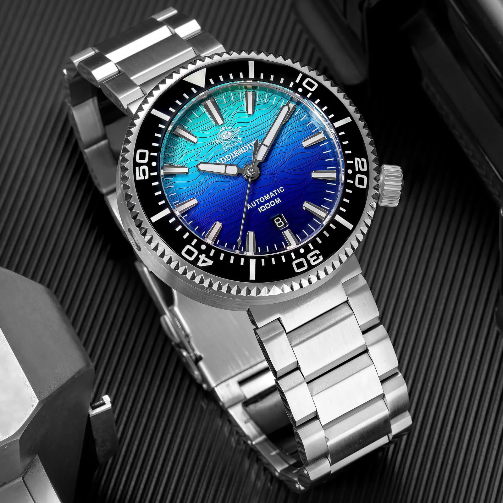 🔥Summer Sale🔥Addiesdive 46mm Puck Style Diver Watch AD2526 – 1000M Water Resistant, Japan 8215 Automatic - Image 14
