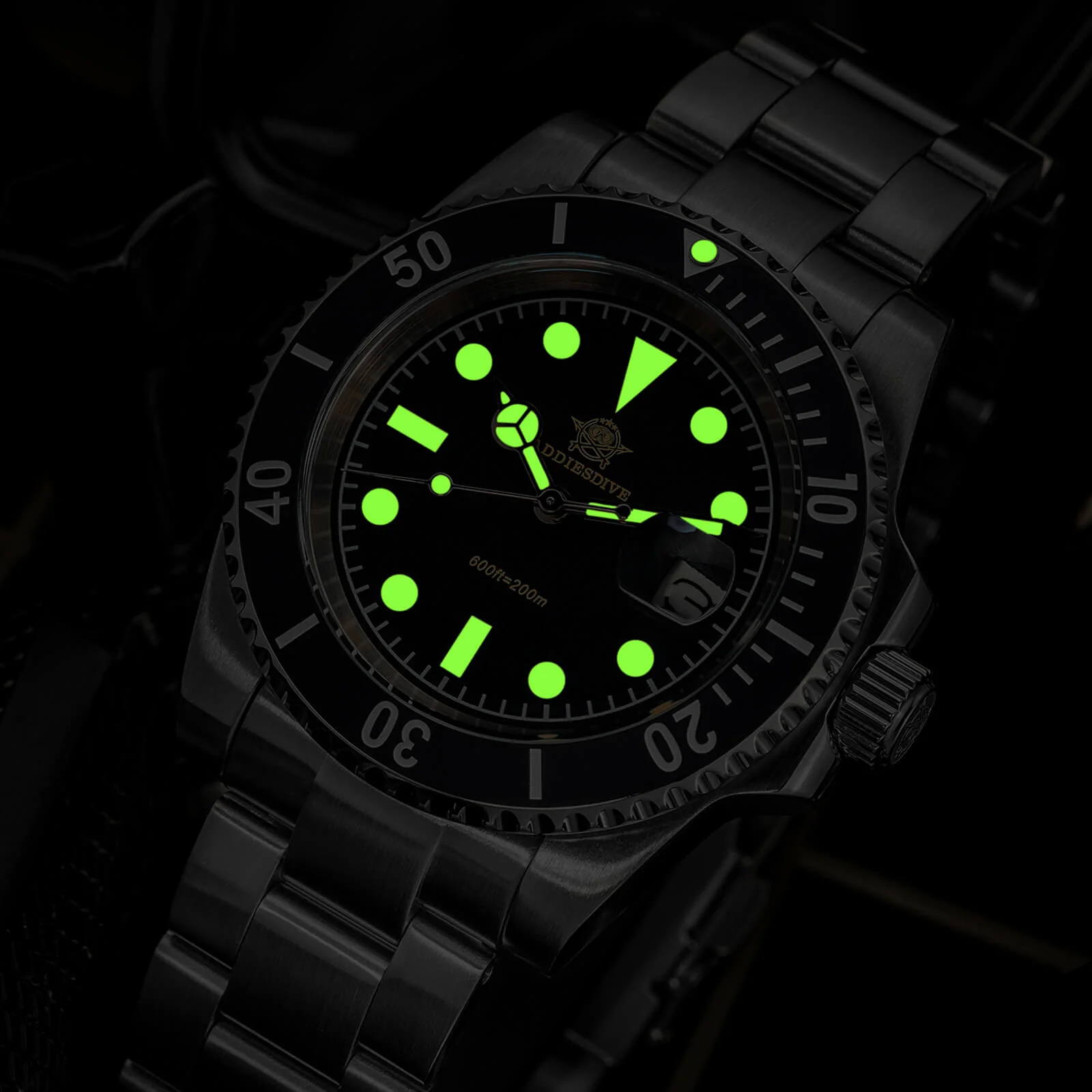 🔥Summer Sale🔥ADDIESDIVE 41mm Retro Sub Quartz Watch AD2054 - Image 11