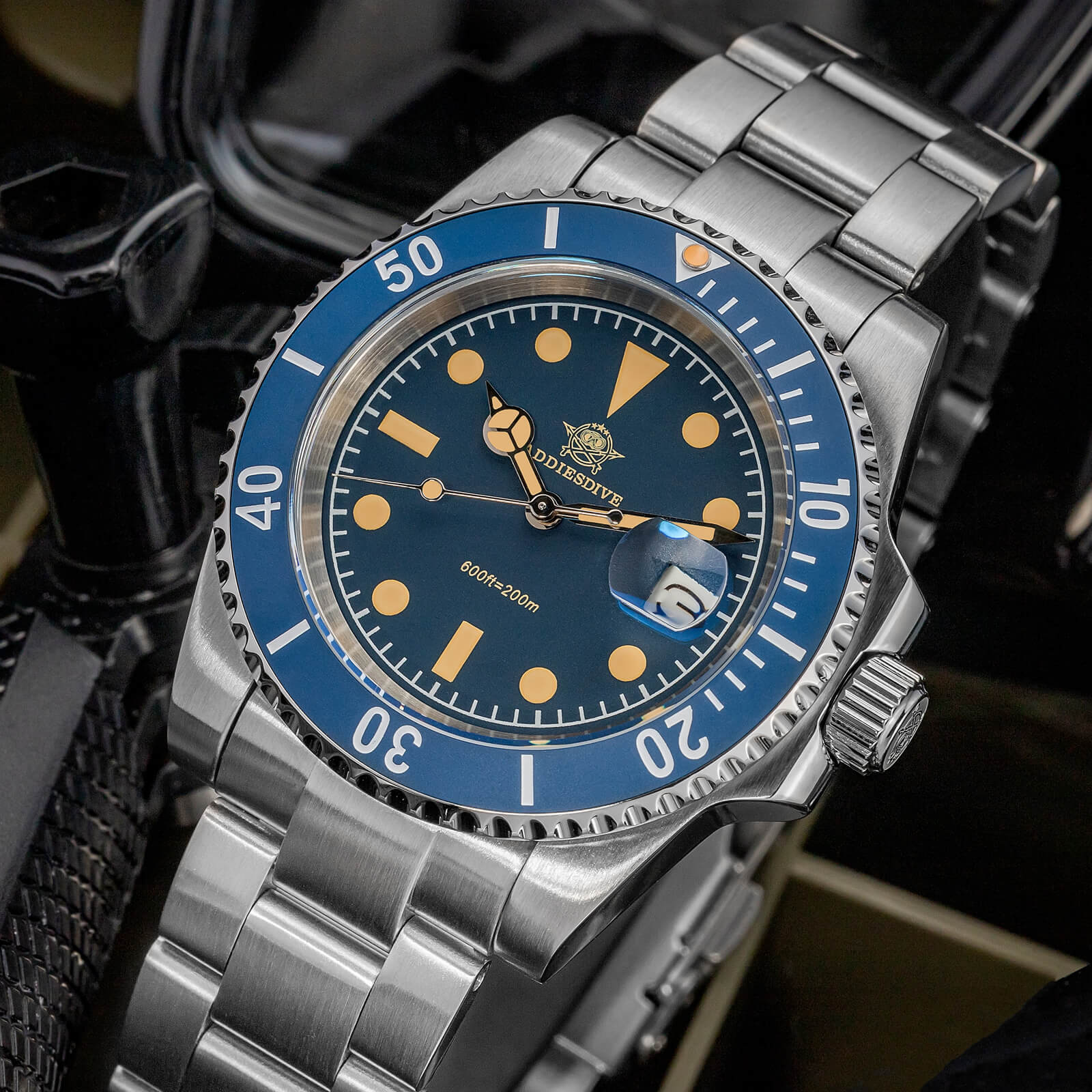 🔥Summer Sale🔥ADDIESDIVE 41mm Retro Sub Quartz Watch AD2054 - Image 15