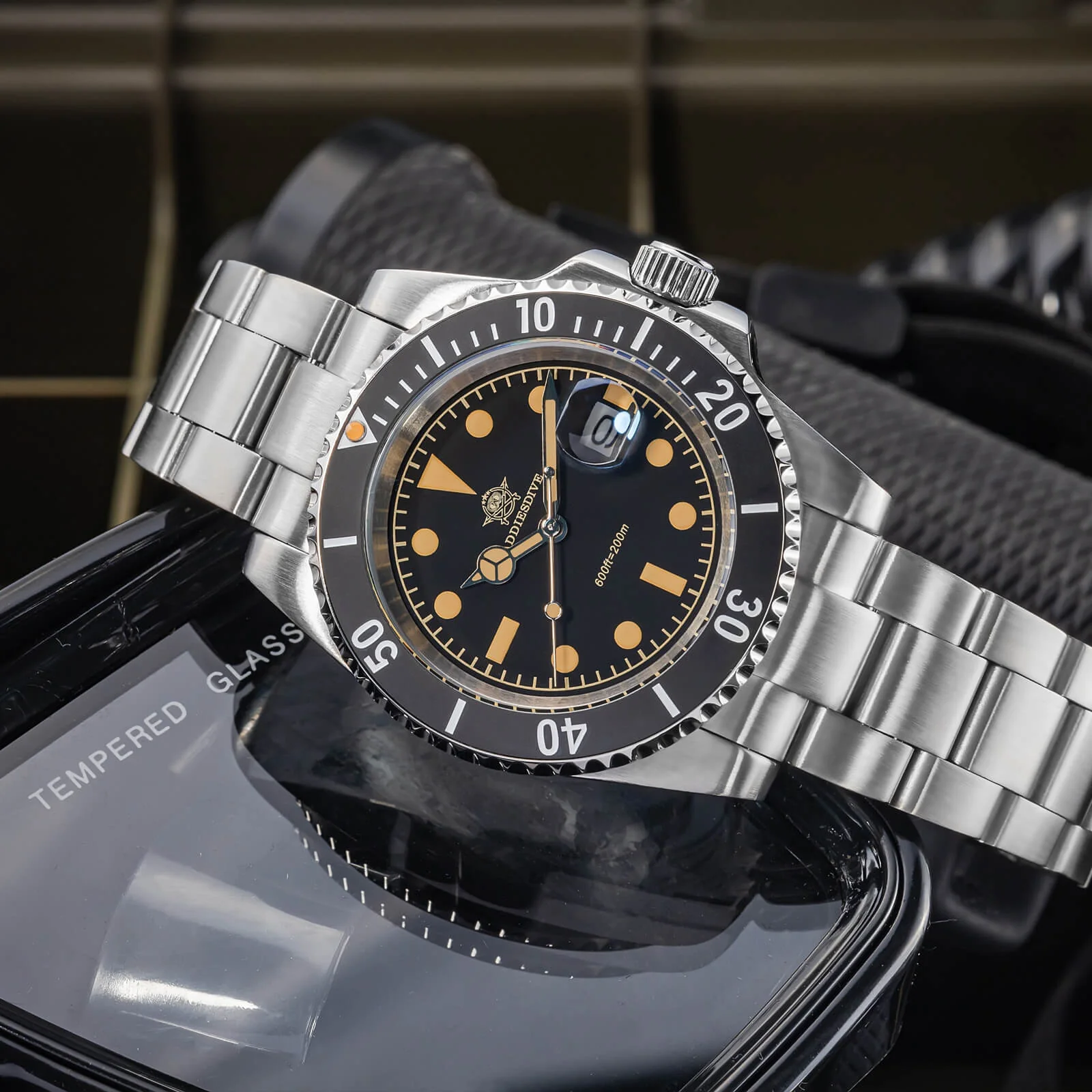 🔥Summer Sale🔥ADDIESDIVE 41mm Retro Sub Quartz Watch AD2054 - Image 4