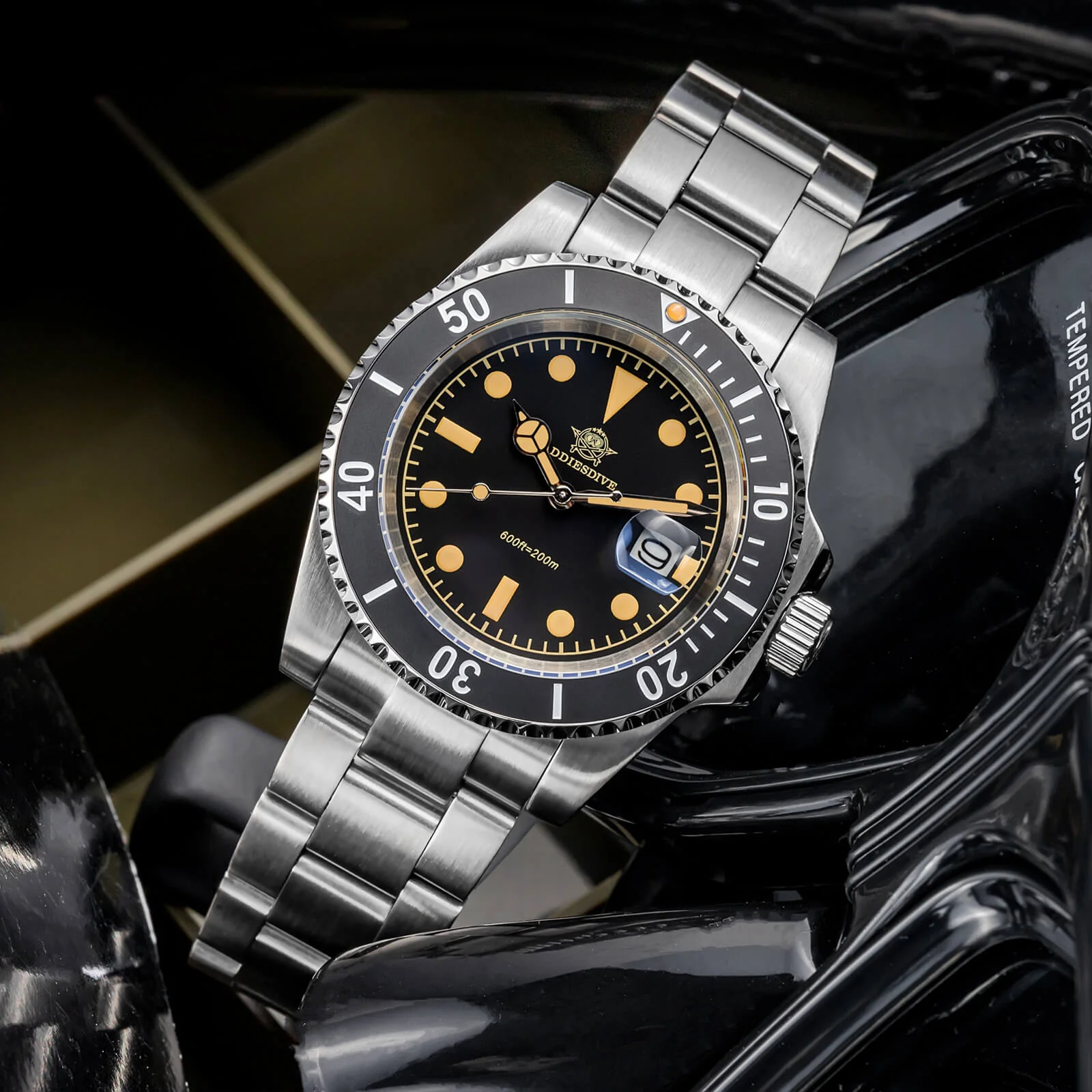 🔥Summer Sale🔥ADDIESDIVE 41mm Retro Sub Quartz Watch AD2054 - Image 5