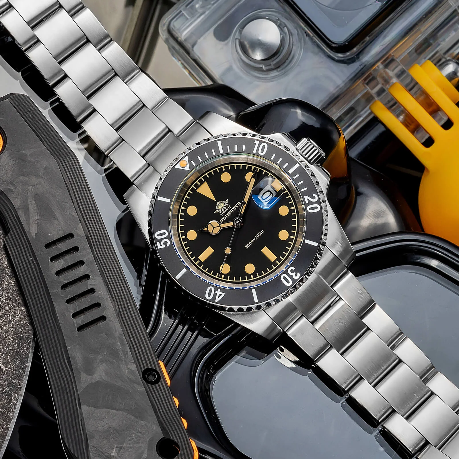 🔥Summer Sale🔥ADDIESDIVE 41mm Retro Sub Quartz Watch AD2054 - Image 6