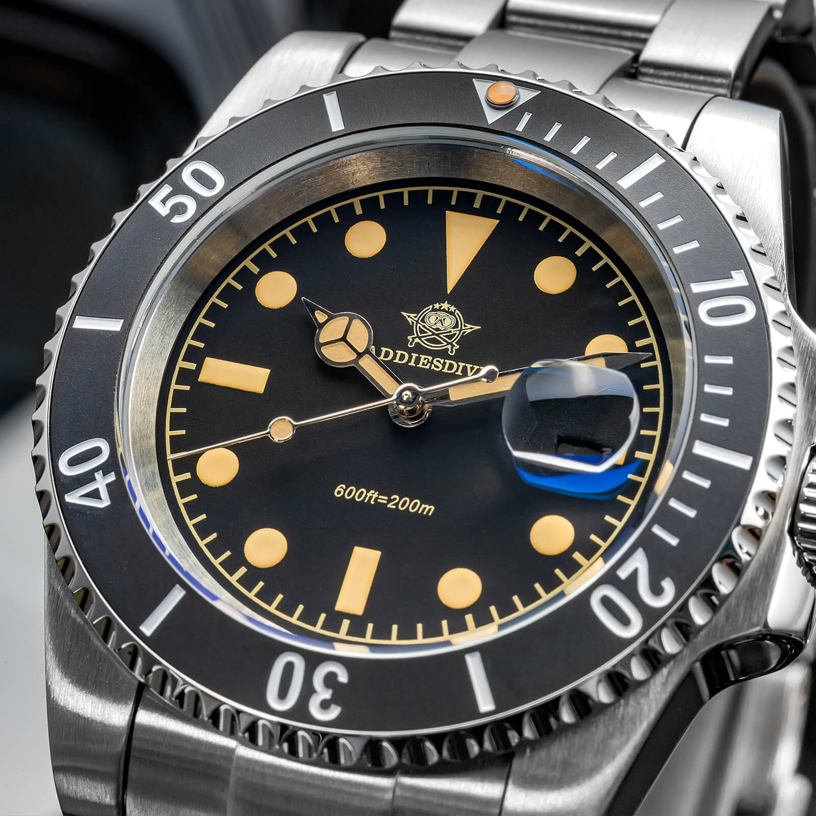 🔥Summer Sale🔥ADDIESDIVE 41mm Retro Sub Quartz Watch AD2054 - Image 7