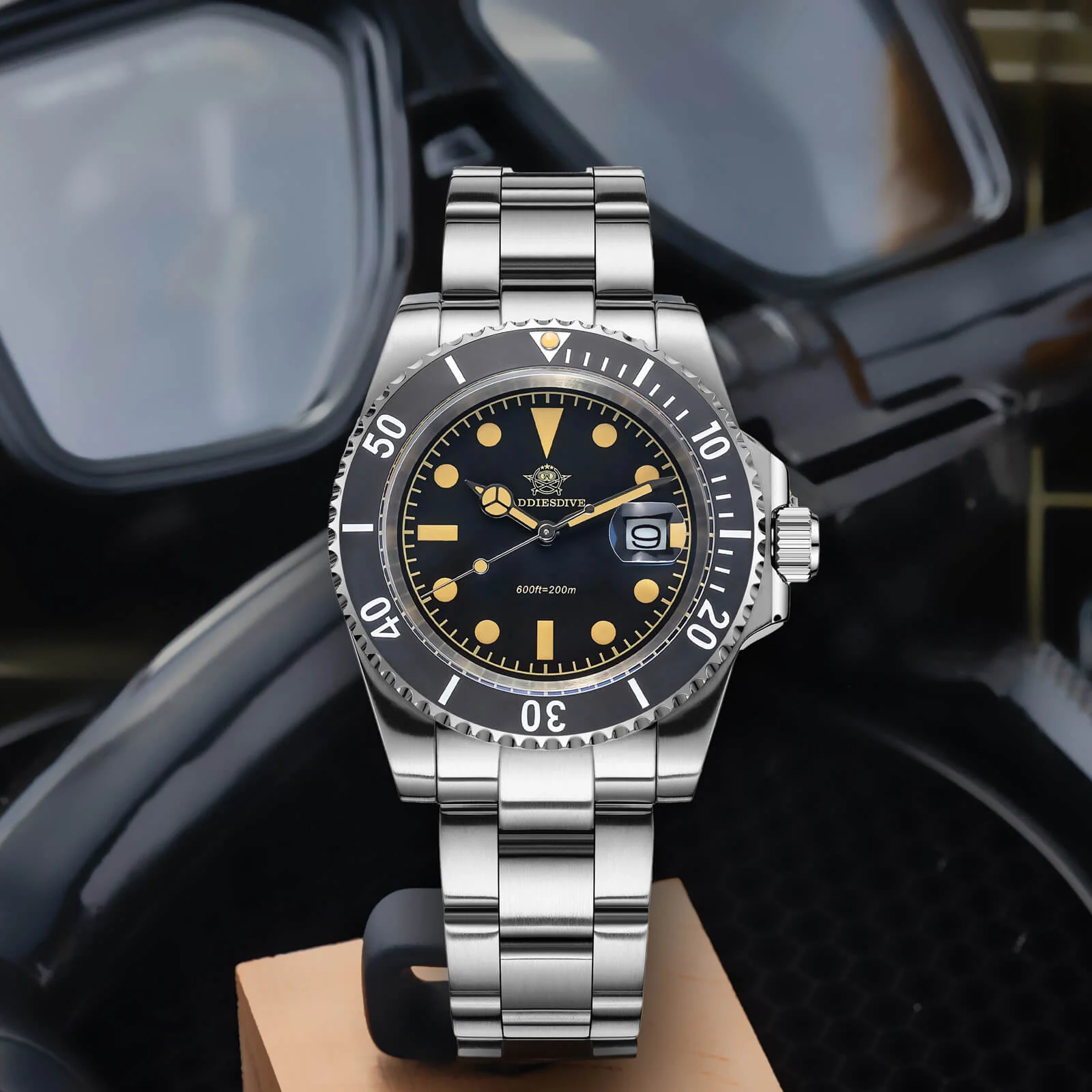 🔥Summer Sale🔥ADDIESDIVE 41mm Retro Sub Quartz Watch AD2054 - Image 10