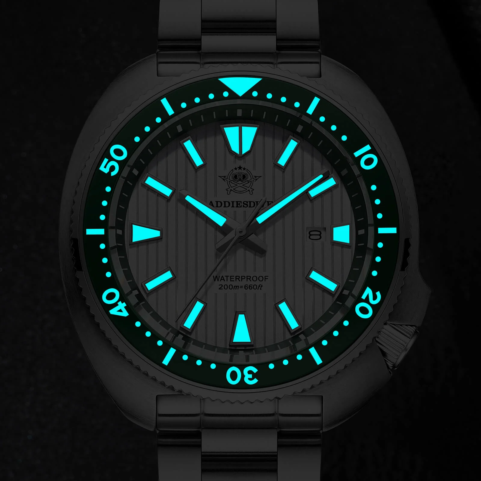 🔥Summer Sale🔥Addiesdive Turtle Quartz Diver Men Watch AD2507 - Image 11