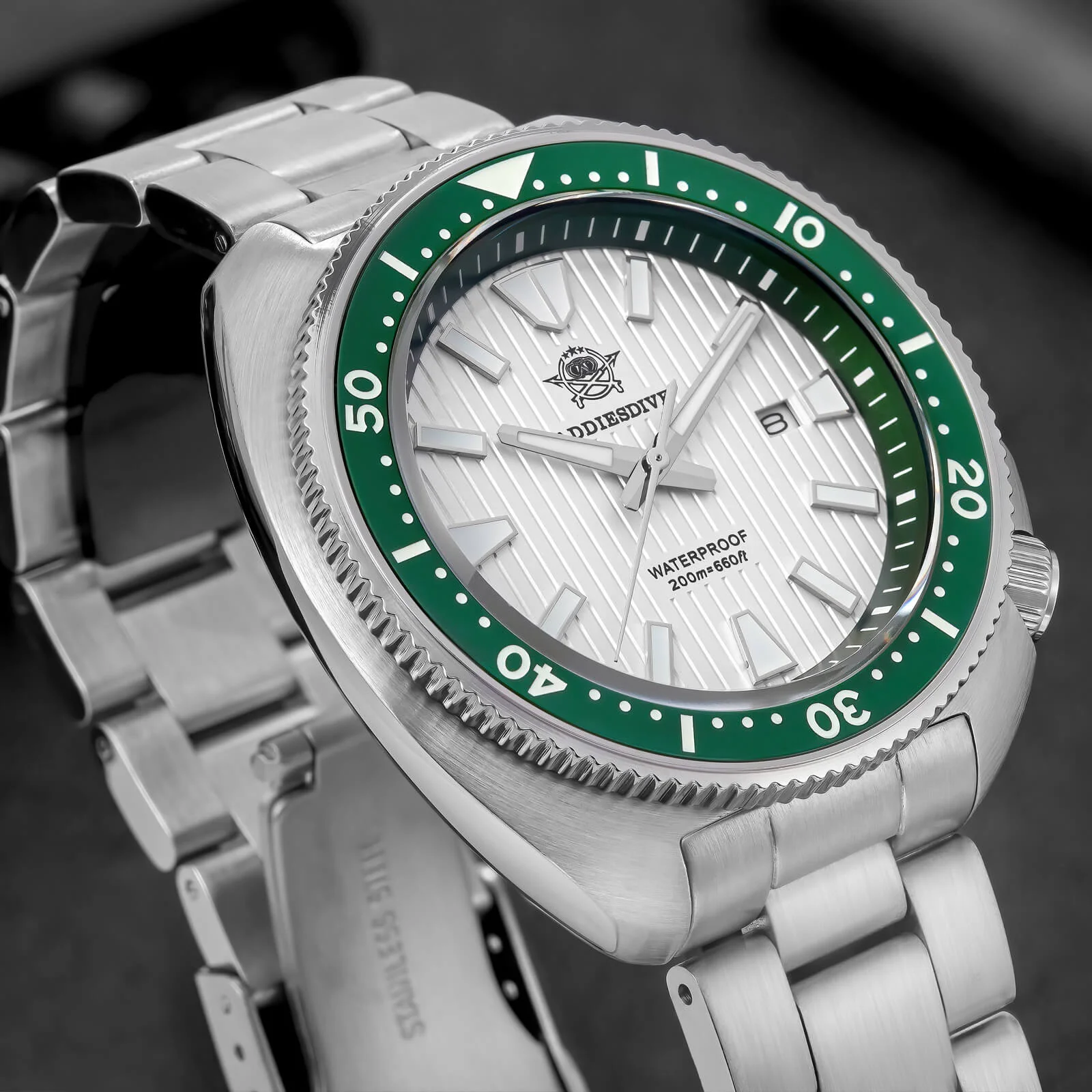 🔥Summer Sale🔥Addiesdive Turtle Quartz Diver Men Watch AD2507 - Image 16