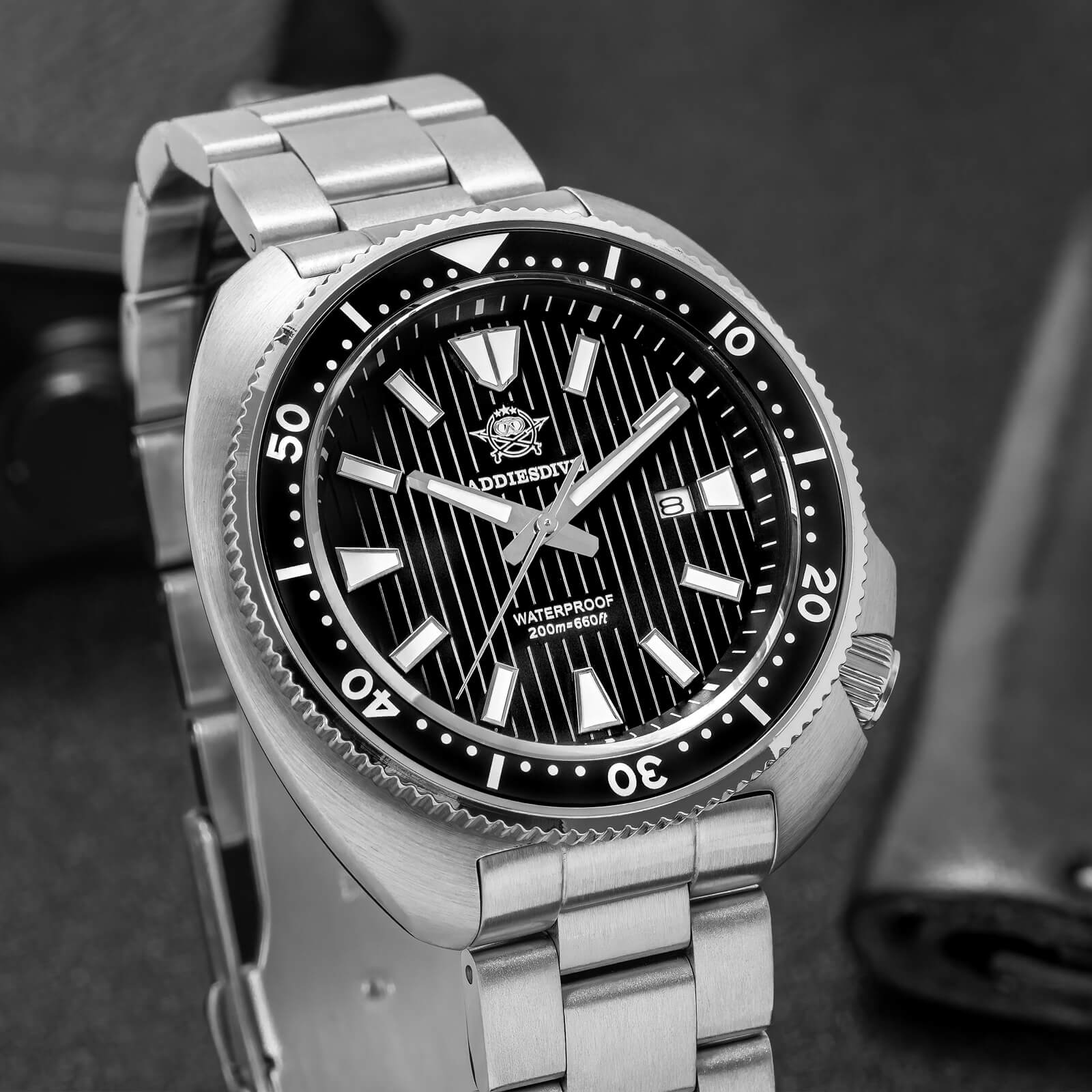 🔥Summer Sale🔥Addiesdive Turtle Quartz Diver Men Watch AD2507 - Image 4